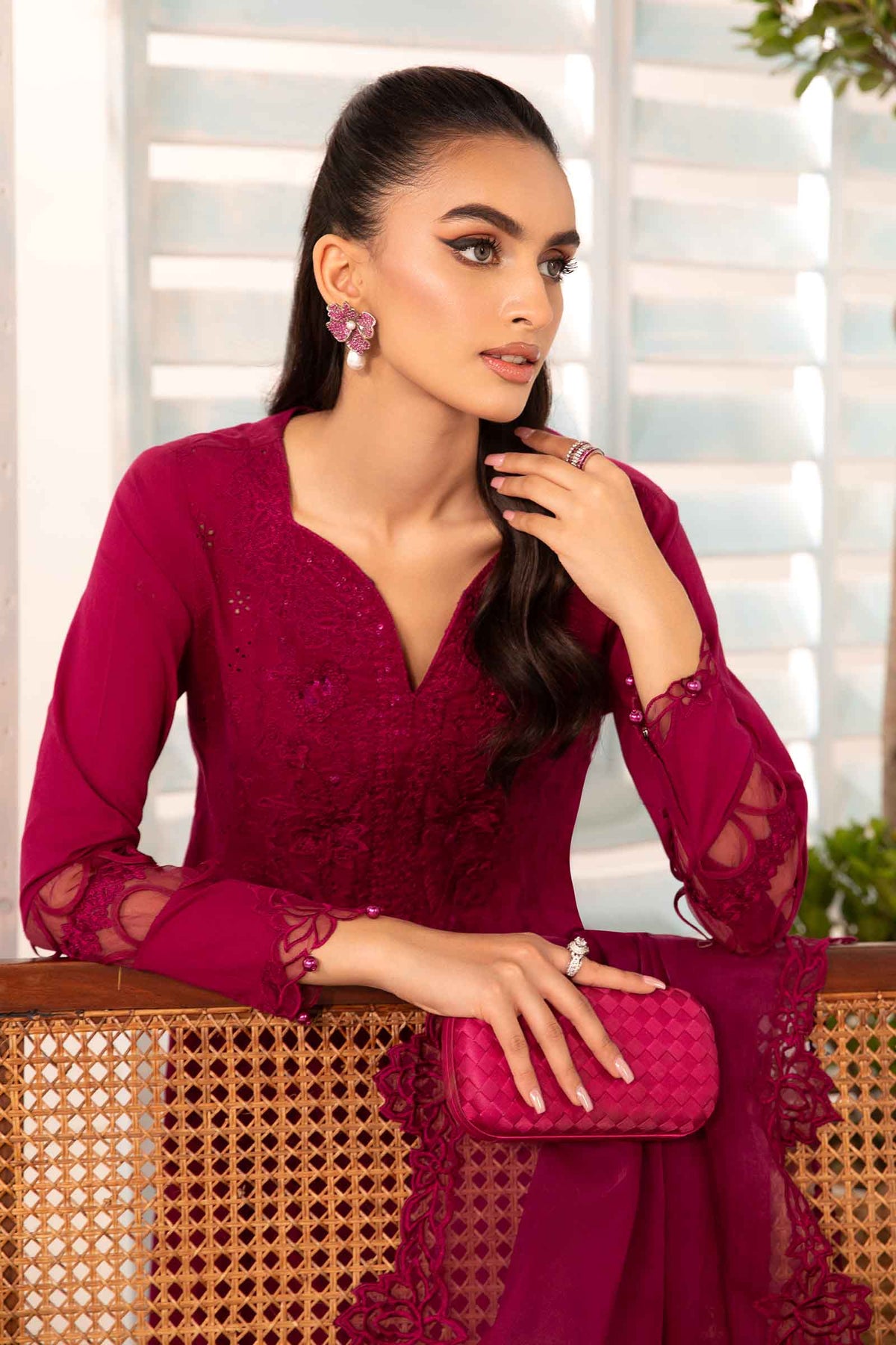 Maria B | Eid Festive Pret | DW-EA24-07R1 - Designer Dress - Type : Ladies Clothes - Available at Libayah - 100% Original