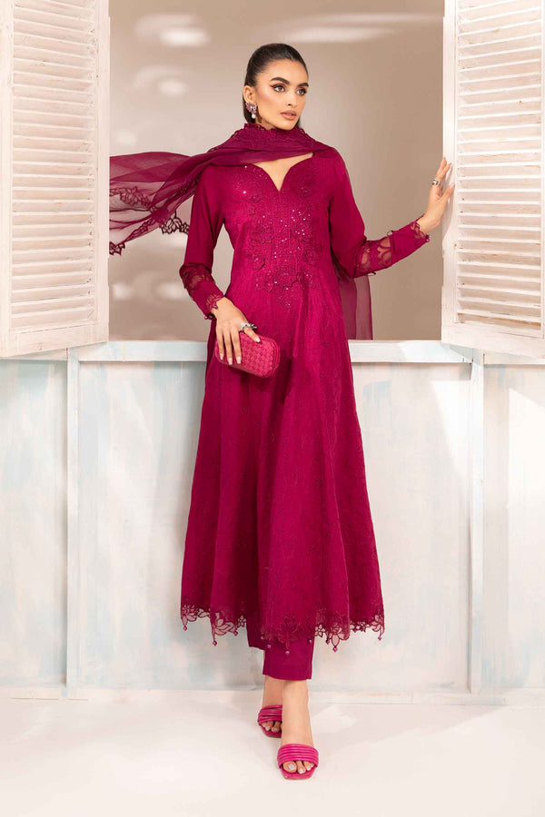 Maria B | Eid Festive Pret | DW-EA24-07R1 - Designer Dress - Type : Ladies Clothes - Available at Libayah - 100% Original