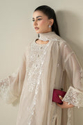 Maria B | Luxury Winter Pret 25 | DW-EA25-123-Off White by Maria B - Designer Dress  - Type : Ladies Clothes - Available at Libayah - 100% Original 