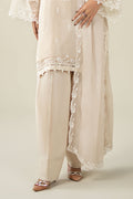 Maria B | Luxury Winter Pret 25 | DW-EA25-123-Off White by Maria B - Designer Dress  - Type : Ladies Clothes - Available at Libayah - 100% Original 