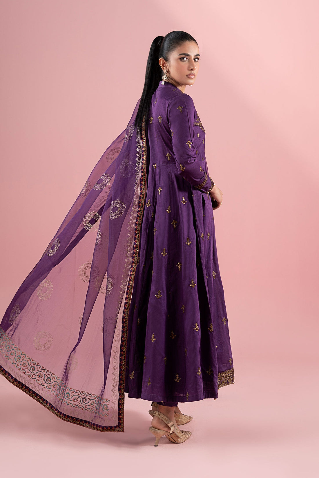Maria B | Luxury Pret 25 | DW-EA25-12 by Maria B - Designer Dress - Type: Ladies Clothes - Available at Libayah - 100% Original