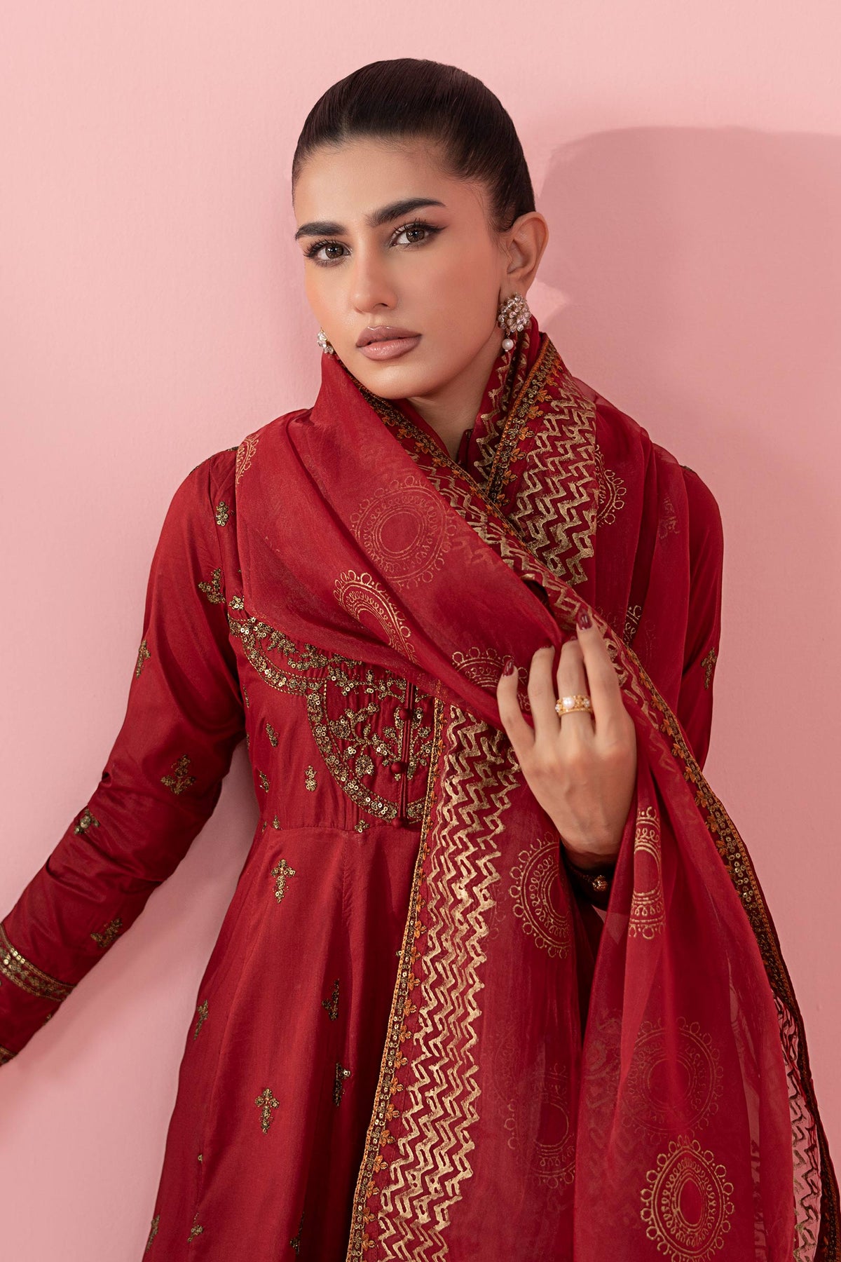 Maria B | Luxury Pret 25 | DW-EA25-12 by Maria B - Designer Dress - Type: Ladies Clothes - Available at Libayah - 100% Original