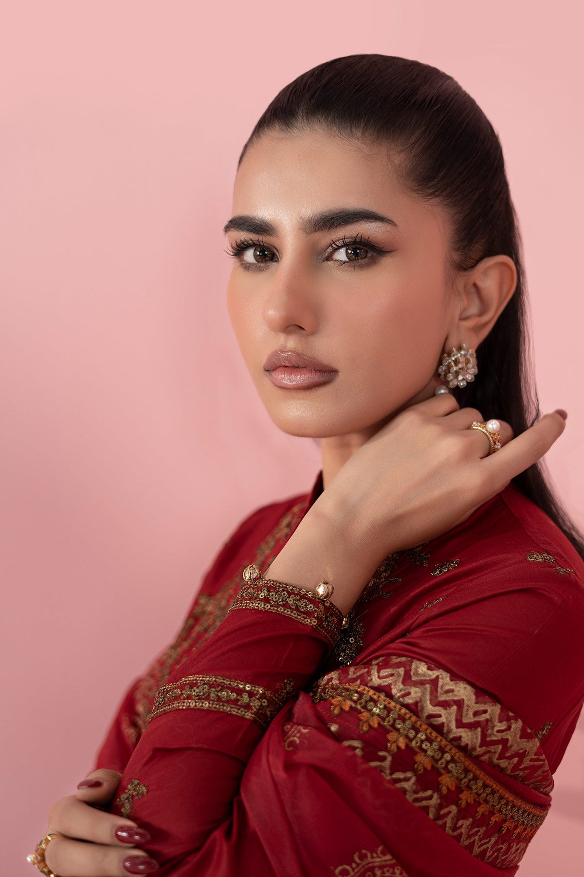 Maria B | Luxury Pret 25 | DW-EA25-12 by Maria B - Designer Dress - Type: Ladies Clothes - Available at Libayah - 100% Original