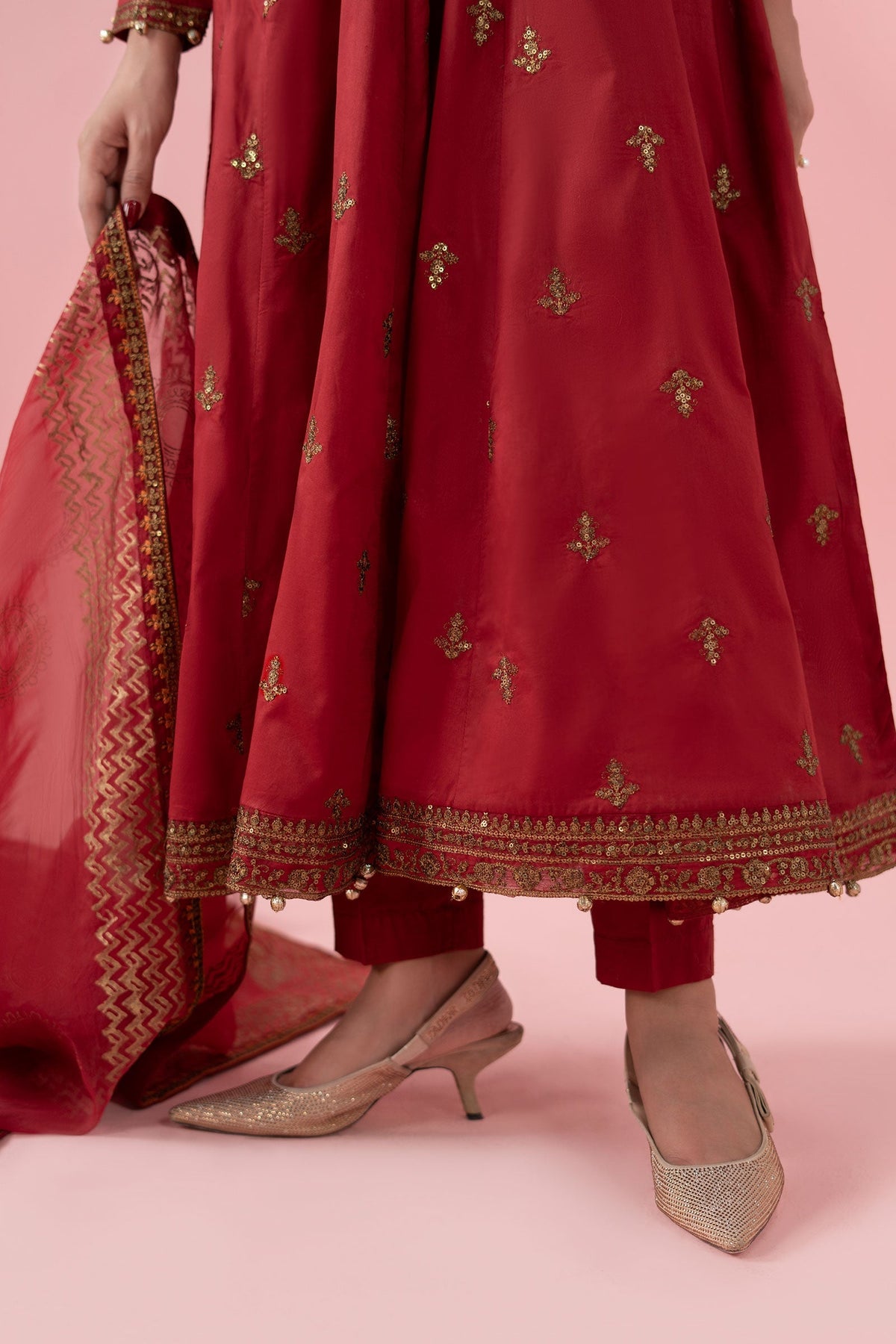 Maria B | Luxury Pret 25 | DW-EA25-12 by Maria B - Designer Dress - Type: Ladies Clothes - Available at Libayah - 100% Original