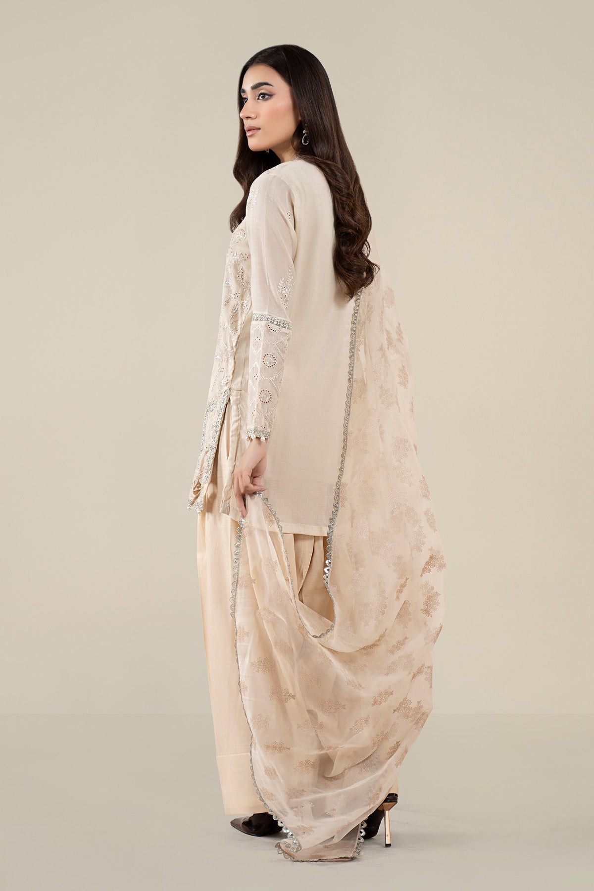 Maria B | Pre Fall 25 | Paper Cotton Suit 17 by Maria B - Designer Dress  - Type : Ladies Clothes - Available at Libayah - 100% Original 