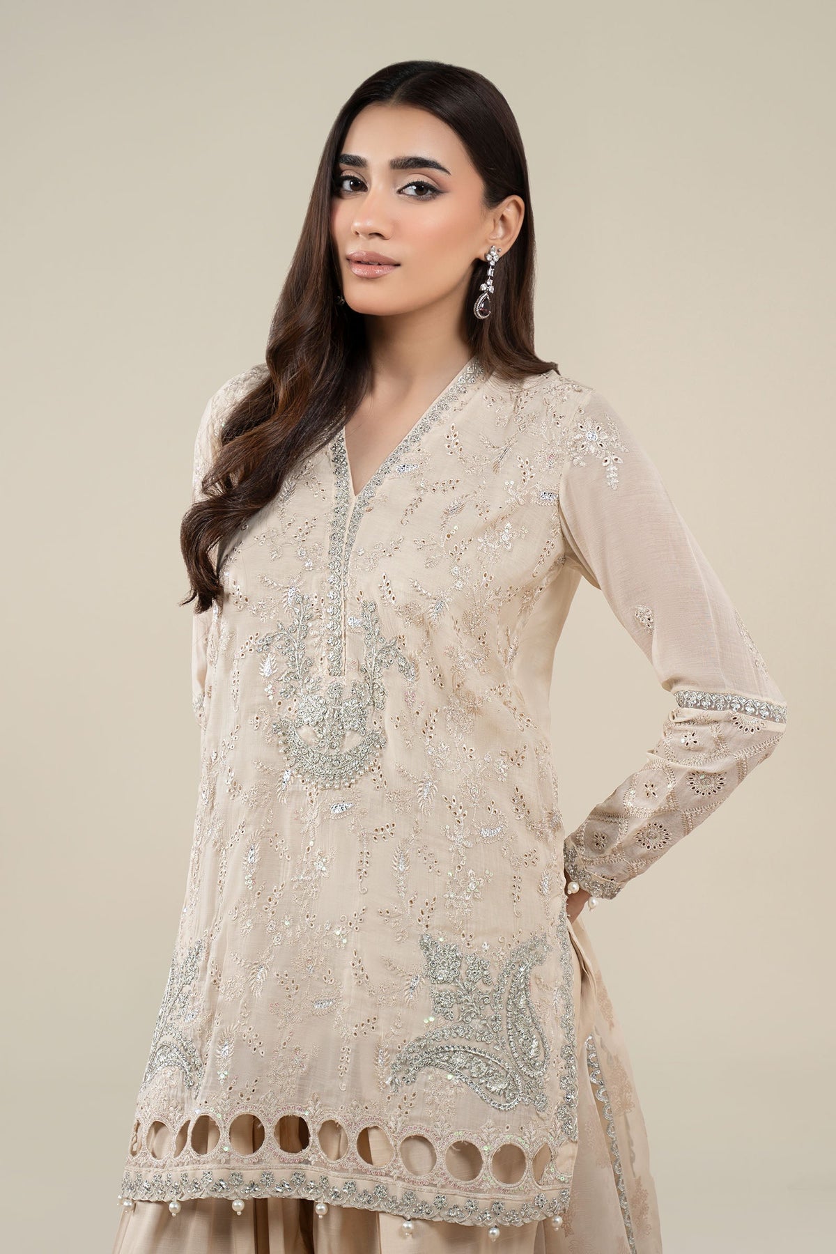 Maria B | Pre Fall 25 | Paper Cotton Suit 17 by Maria B - Designer Dress  - Type : Ladies Clothes - Available at Libayah - 100% Original 