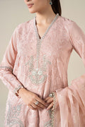Maria B | Luxury Winter Pret 25 | DW-EA25-13-Peach by Maria B - Designer Dress  - Type : Ladies Clothes - Available at Libayah - 100% Original 