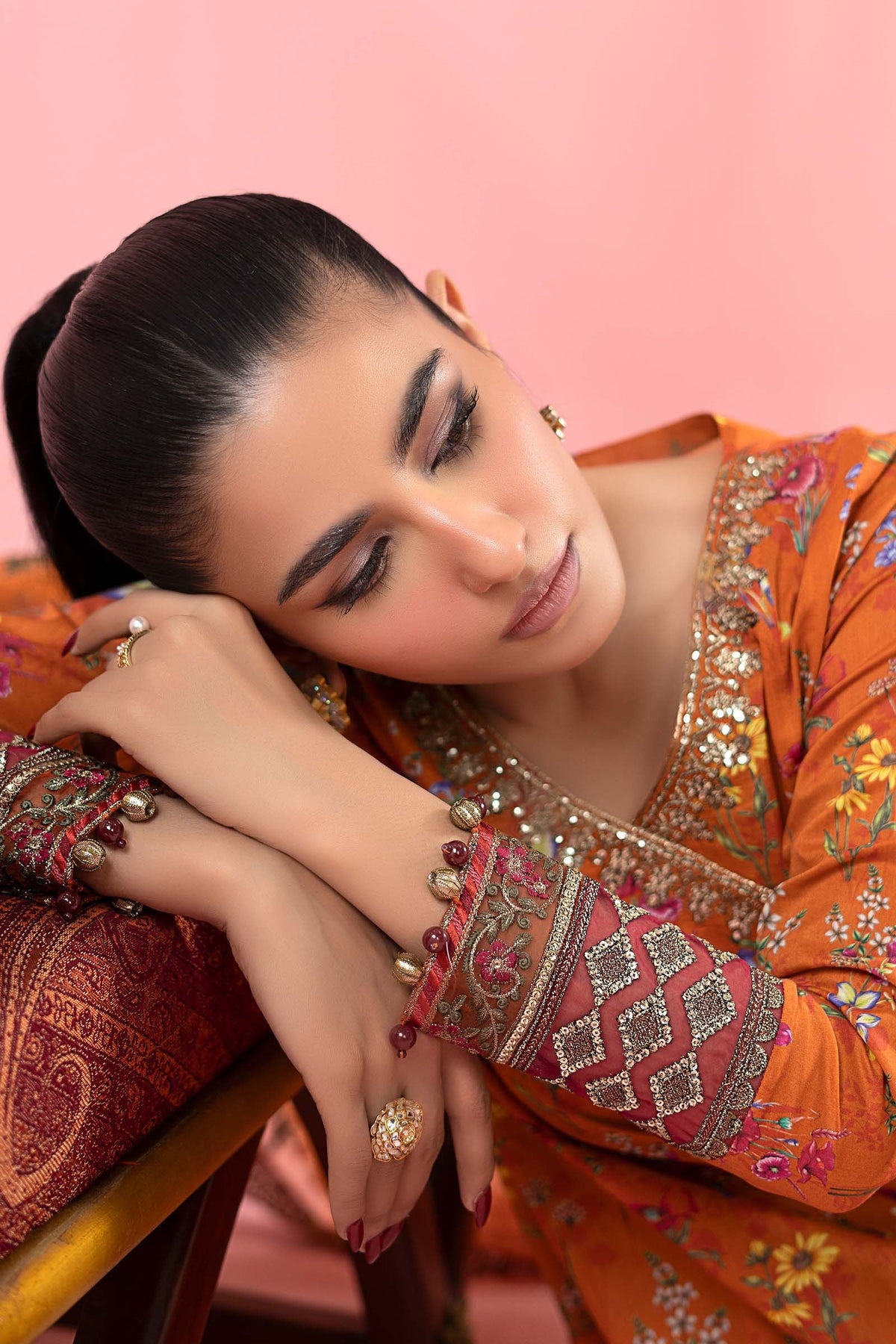 Maria B | Luxury Pret 25 | DW-EA25-17 by Maria B - Designer Dress - Type: Ladies Clothes - Available at Libayah - 100% Original