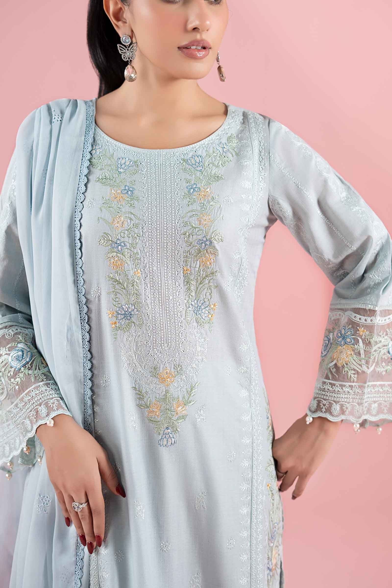 Maria B | Luxury Pret 25 | DW-EA25-25 by Maria B - Designer Dress - Type: Ladies Clothes - Available at Libayah - 100% Original