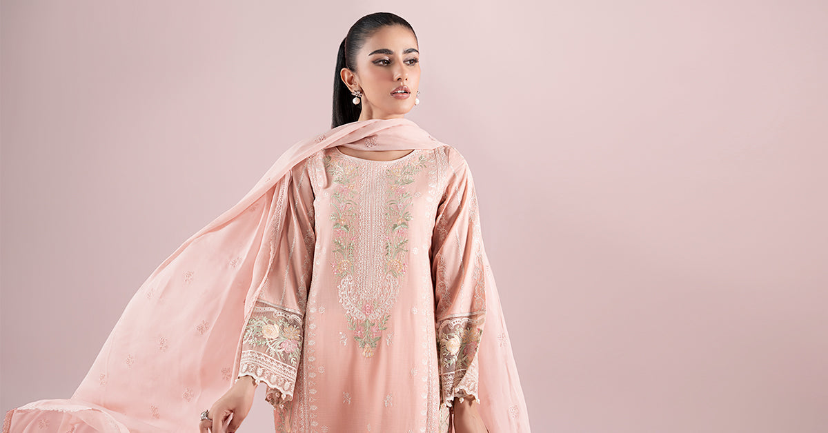 Maria B | Luxury Pret 25 | DW-EA25-25 by Maria B - Designer Dress - Type: Ladies Clothes - Available at Libayah - 100% Original