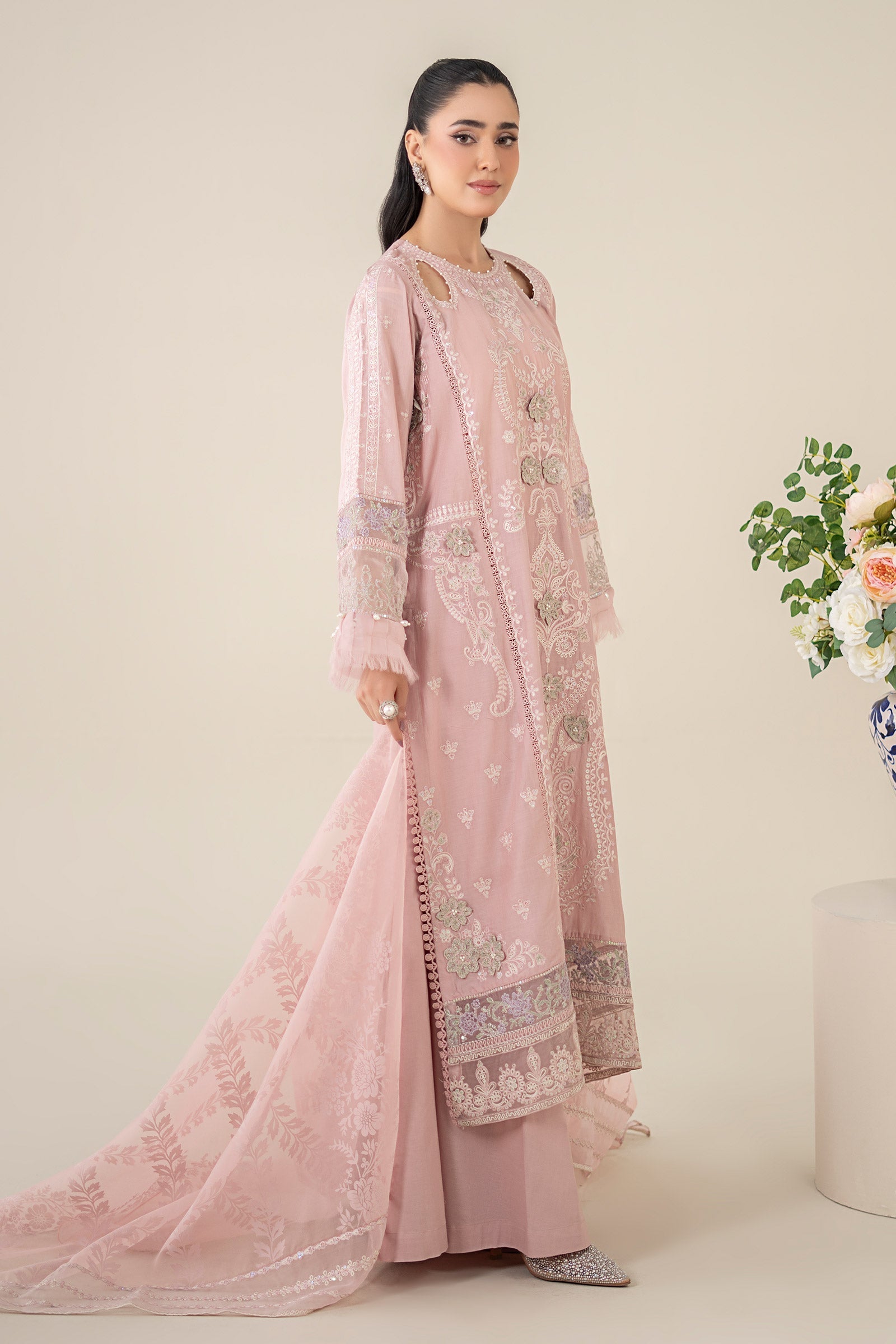 Maria B | Luxury Pret 25 | DW-EA25-57 by Maria B - Designer Dress - Type: Ladies Clothes - Available at Libayah - 100% Original