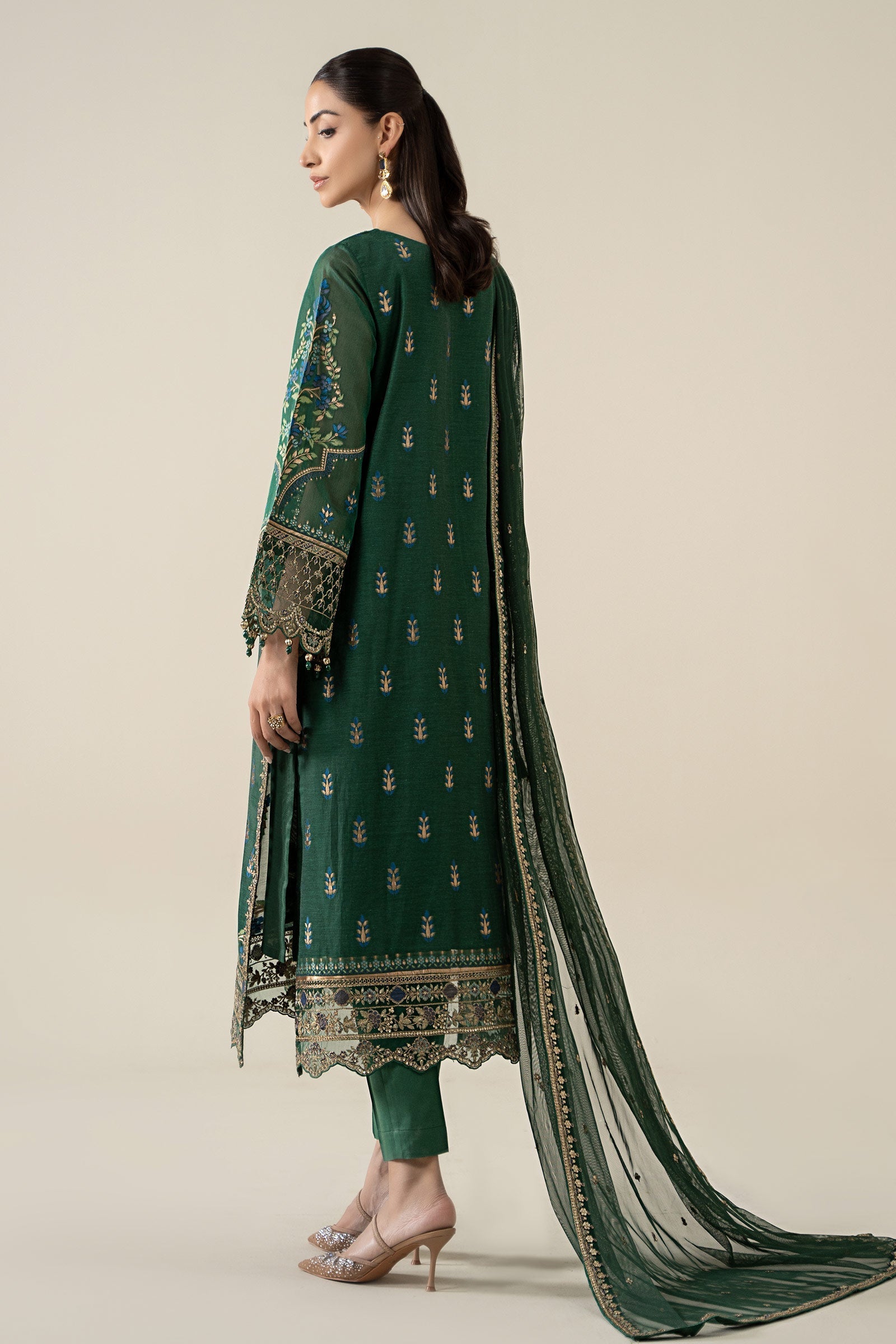 Maria B | Pre Fall 25 | Jacquard Suit 21 by Maria B - Designer Dress  - Type : Ladies Clothes - Available at Libayah - 100% Original 