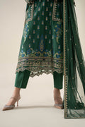 Maria B | Luxury Winter Pret 25 |DW-EA25-59-Green by Maria B - Designer Dress  - Type : Ladies Clothes - Available at Libayah - 100% Original 