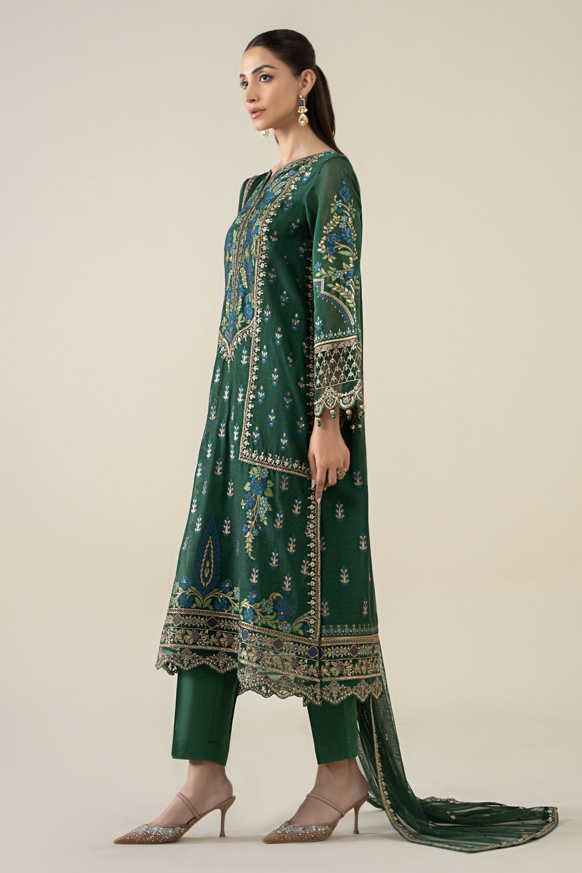 Maria B | Pre Fall 25 | Jacquard Suit 21 by Maria B - Designer Dress  - Type : Ladies Clothes - Available at Libayah - 100% Original 