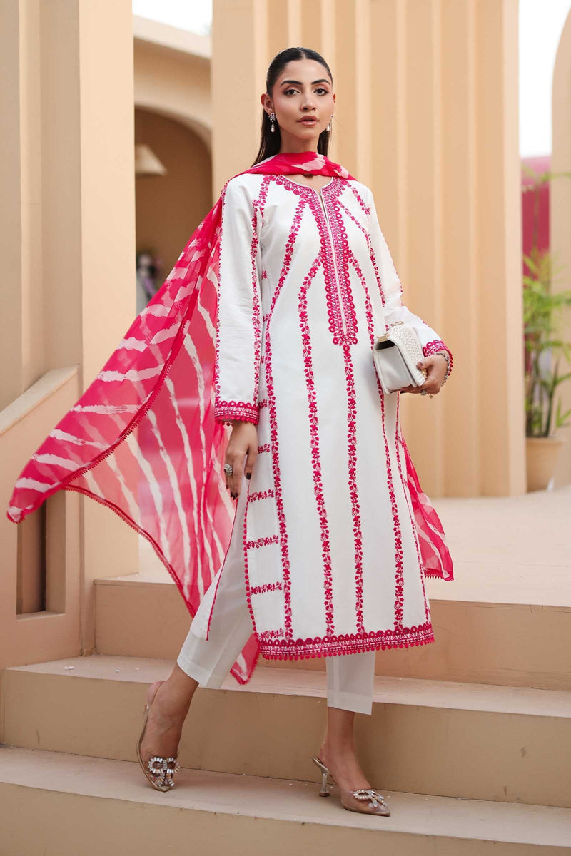 Maria B | Luxury Pret 25 | DW-EA25-60 by Maria B - Designer Dress - Type: Ladies Clothes - Available at Libayah - 100% Original