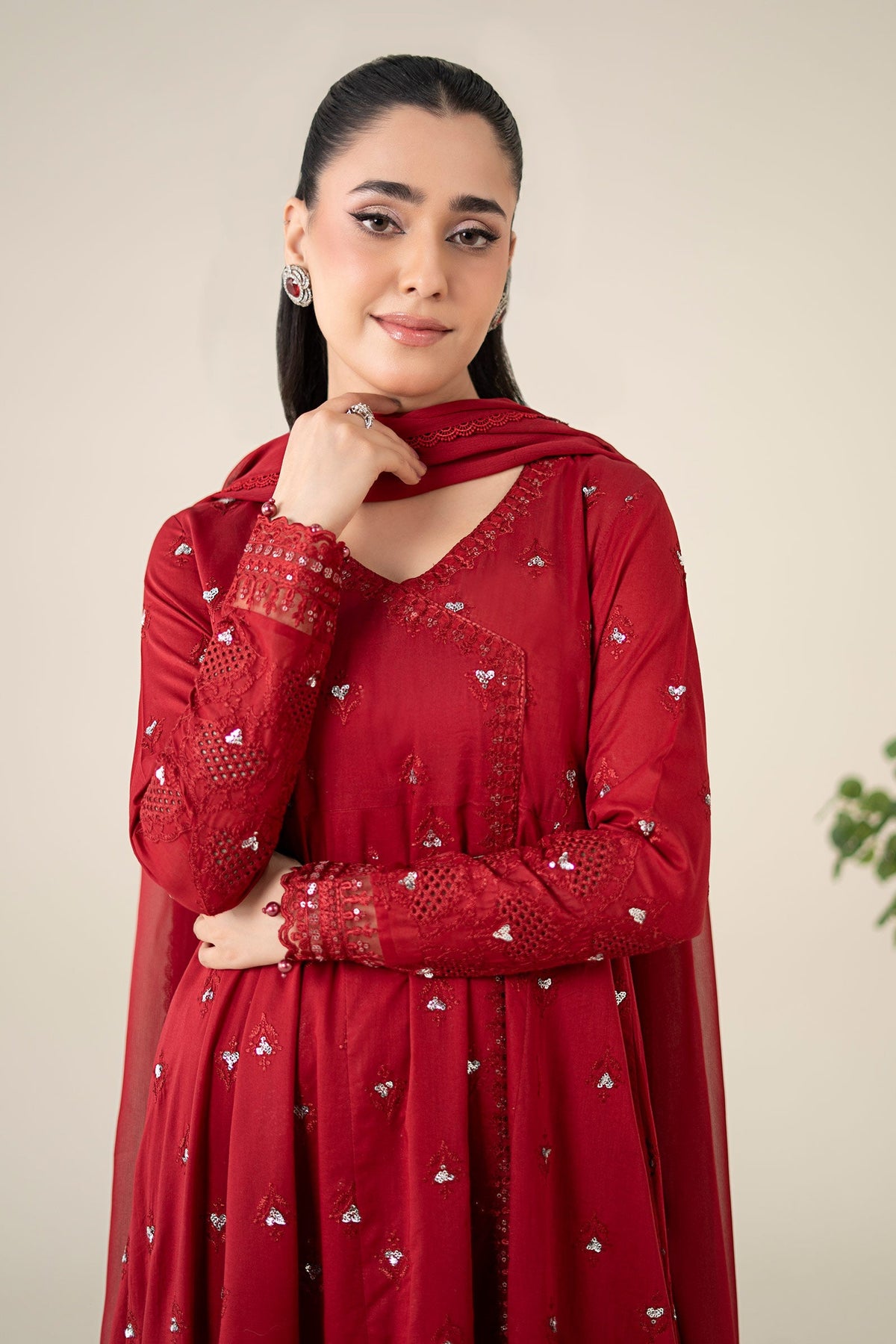Maria B | Luxury Pret 25 | DW-EA25-61 by Maria B - Designer Dress - Type: Ladies Clothes - Available at Libayah - 100% Original