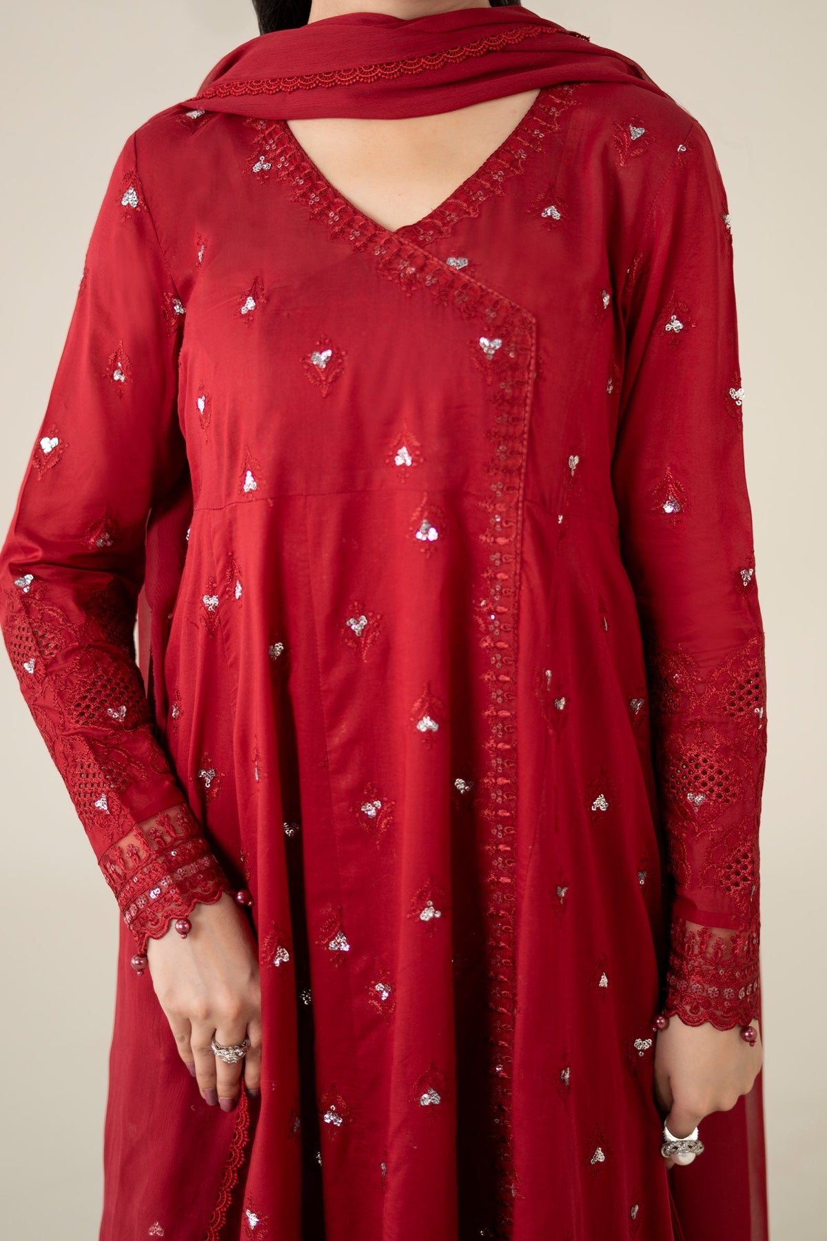 Maria B | Luxury Pret 25 | DW-EA25-61 by Maria B - Designer Dress - Type: Ladies Clothes - Available at Libayah - 100% Original