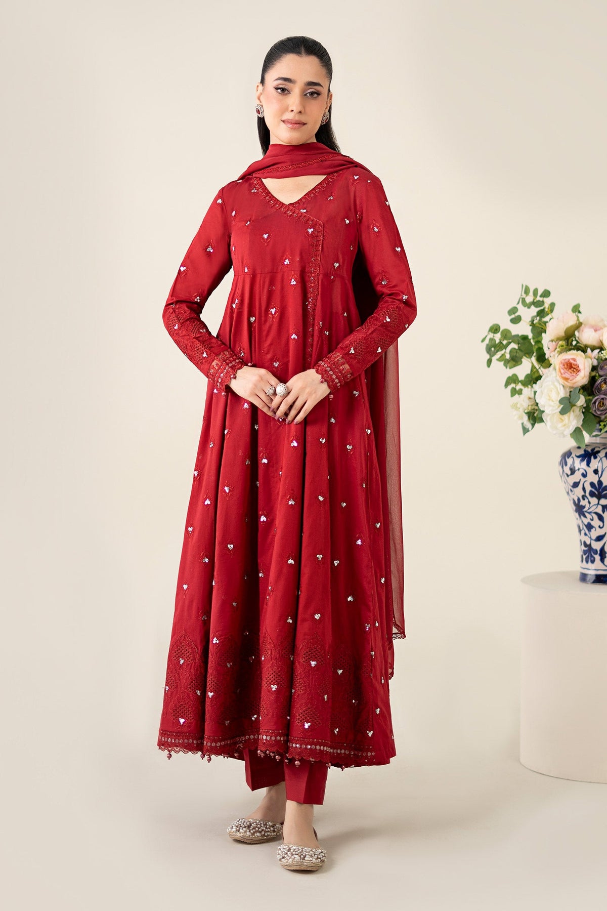 Maria B | Luxury Pret 25 | DW-EA25-61 by Maria B - Designer Dress - Type: Ladies Clothes - Available at Libayah - 100% Original
