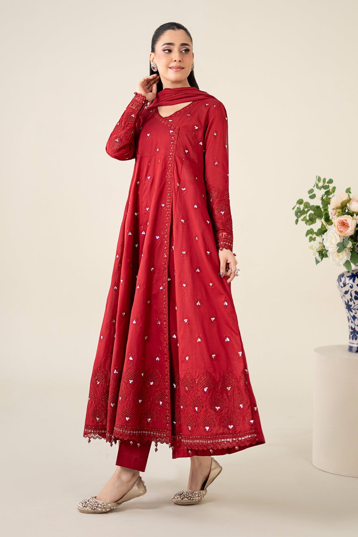 Maria B | Luxury Pret 25 | DW-EA25-61 by Maria B - Designer Dress - Type: Ladies Clothes - Available at Libayah - 100% Original