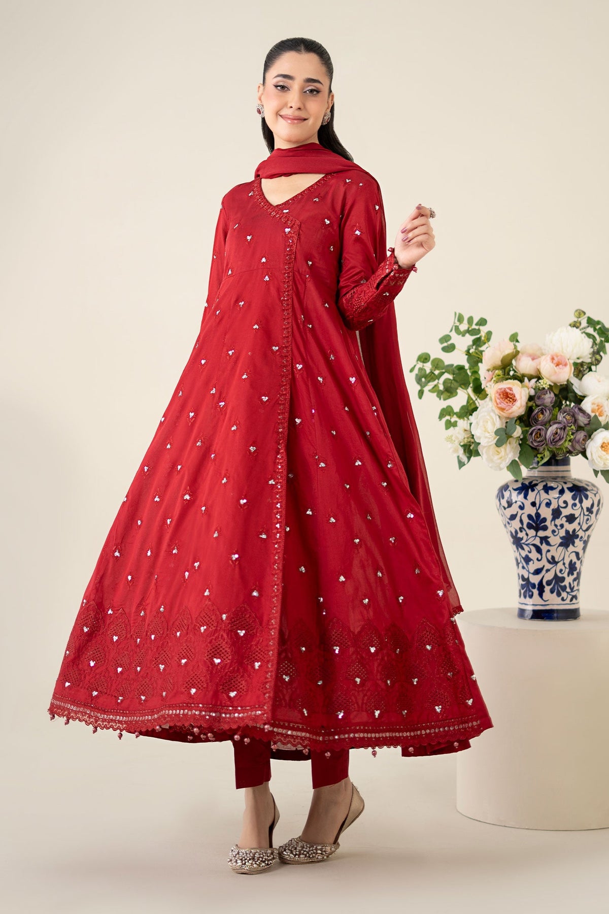 Maria B | Luxury Pret 25 | DW-EA25-61 by Maria B - Designer Dress - Type: Ladies Clothes - Available at Libayah - 100% Original