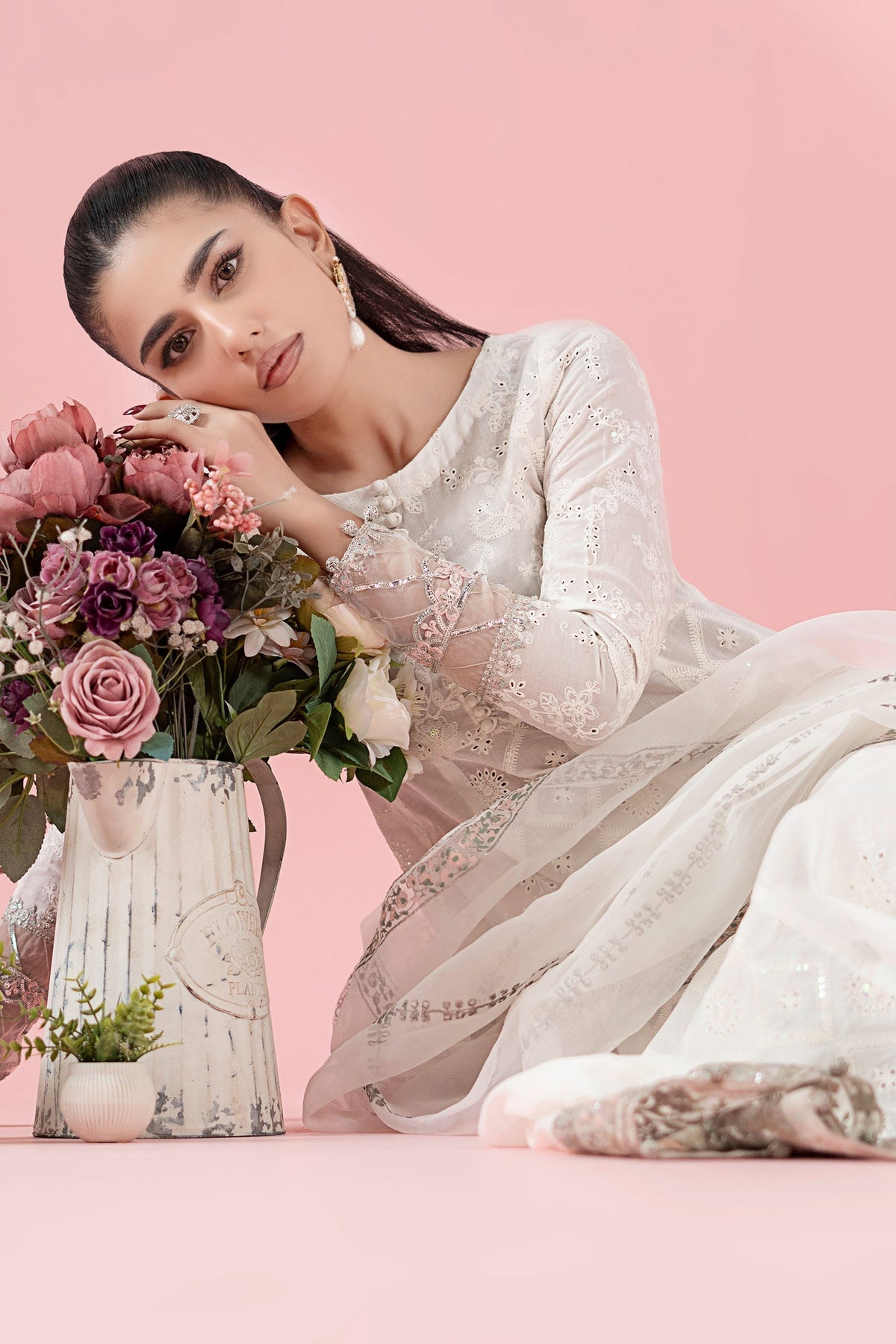 Maria B | Luxury Pret 25 | DW-EA25-65 by Maria B - Designer Dress - Type: Ladies Clothes - Available at Libayah - 100% Original