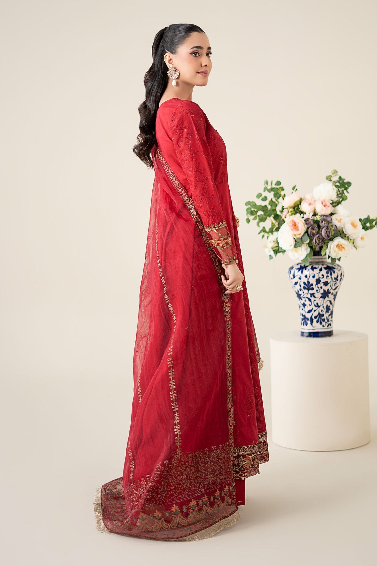 Maria B | Luxury Pret 25 | DW-EA25-65 by Maria B - Designer Dress - Type: Ladies Clothes - Available at Libayah - 100% Original