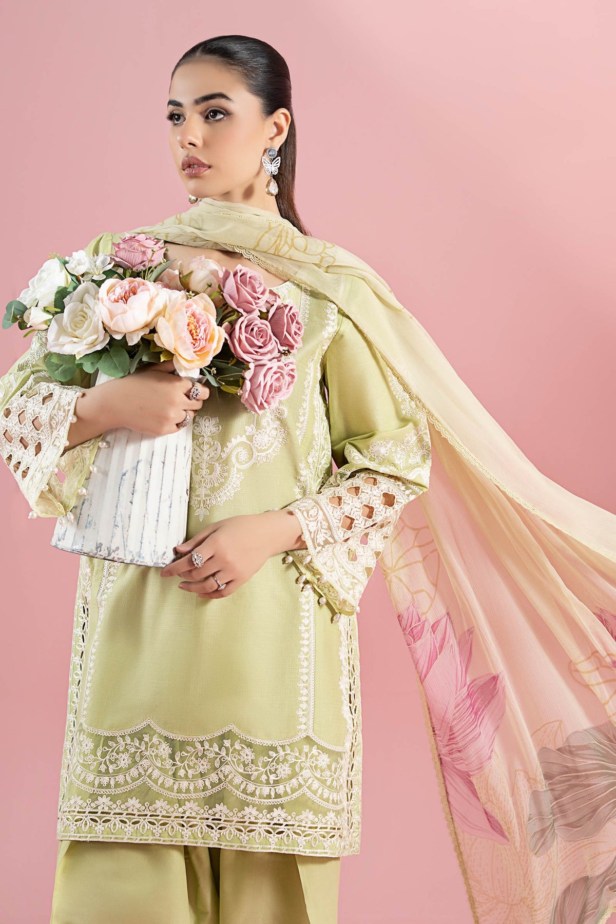 Maria B | Luxury Pret 25 | DW-EA25-66 by Maria B - Designer Dress - Type: Ladies Clothes - Available at Libayah - 100% Original