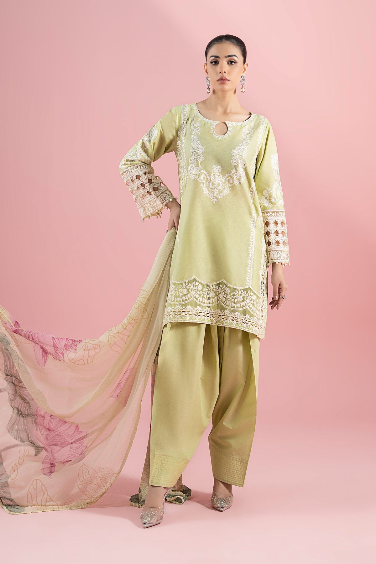 Maria B | Luxury Pret 25 | DW-EA25-66 by Maria B - Designer Dress - Type: Ladies Clothes - Available at Libayah - 100% Original