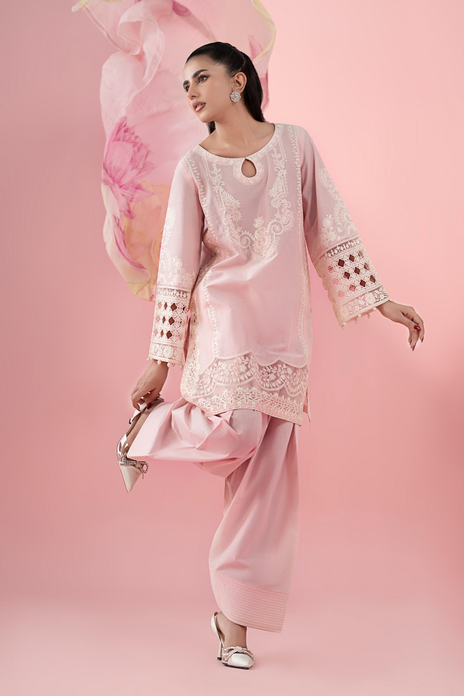 Maria B | Luxury Pret 25 | DW-EA25-66 by Maria B - Designer Dress - Type: Ladies Clothes - Available at Libayah - 100% Original