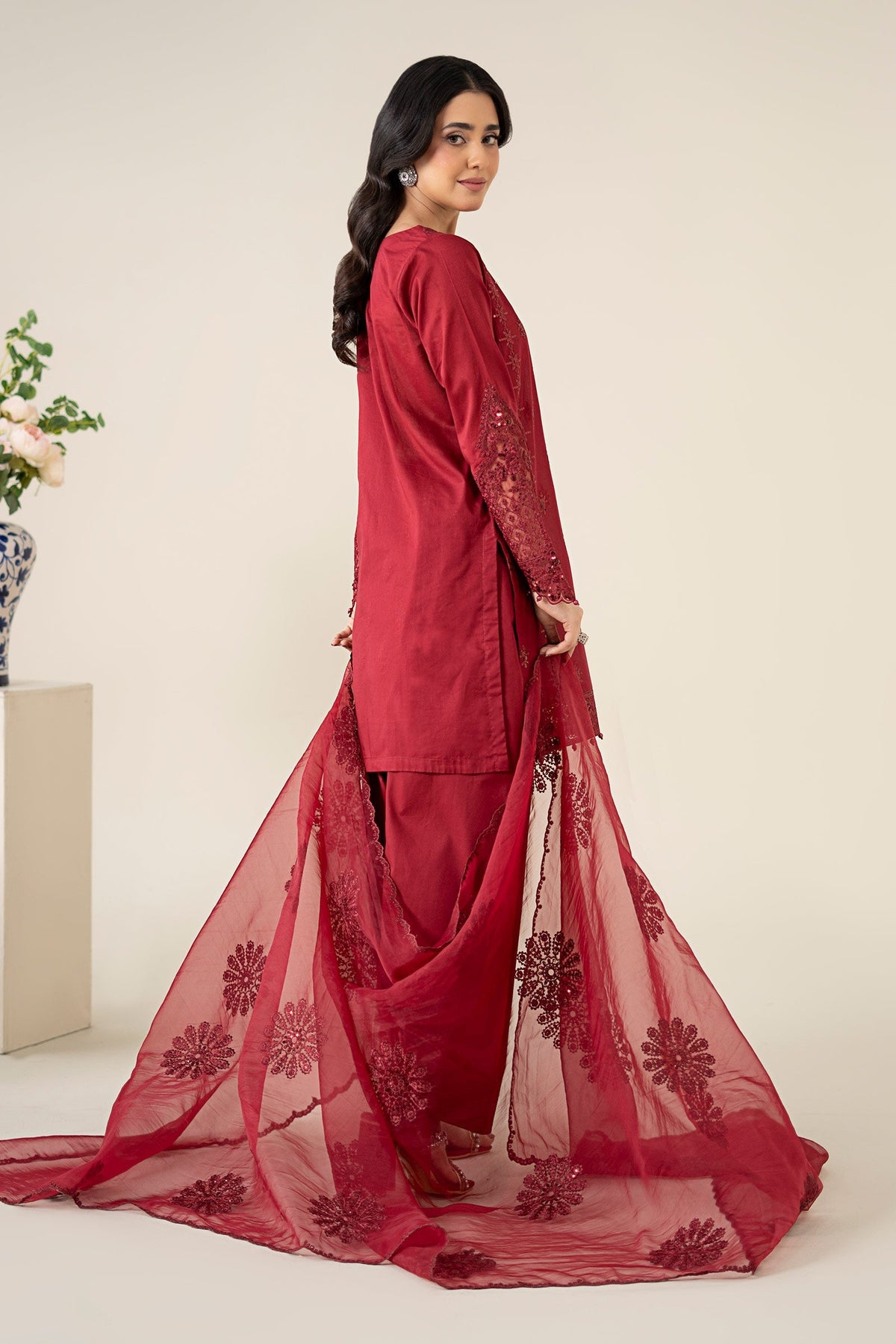 Maria B | Luxury Pret 25 | DW-EA25-68 by Maria B - Designer Dress - Type: Ladies Clothes - Available at Libayah - 100% Original