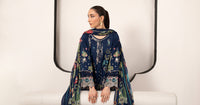 Maria B | Luxury Pret Pre Fall | DW-EA26-11-Blue by Maria B - Designer Dress  - Type : Ladies Clothes - Available at Libayah - 100% Original 