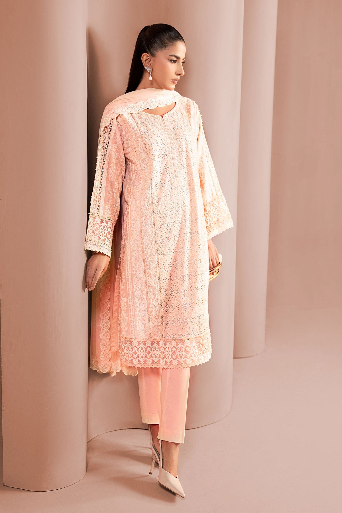 Maria B | Eid Festive Pret | DW-EF24-01 - Designer Dress - Type : Ladies Clothes - Available at Libayah - 100% Original