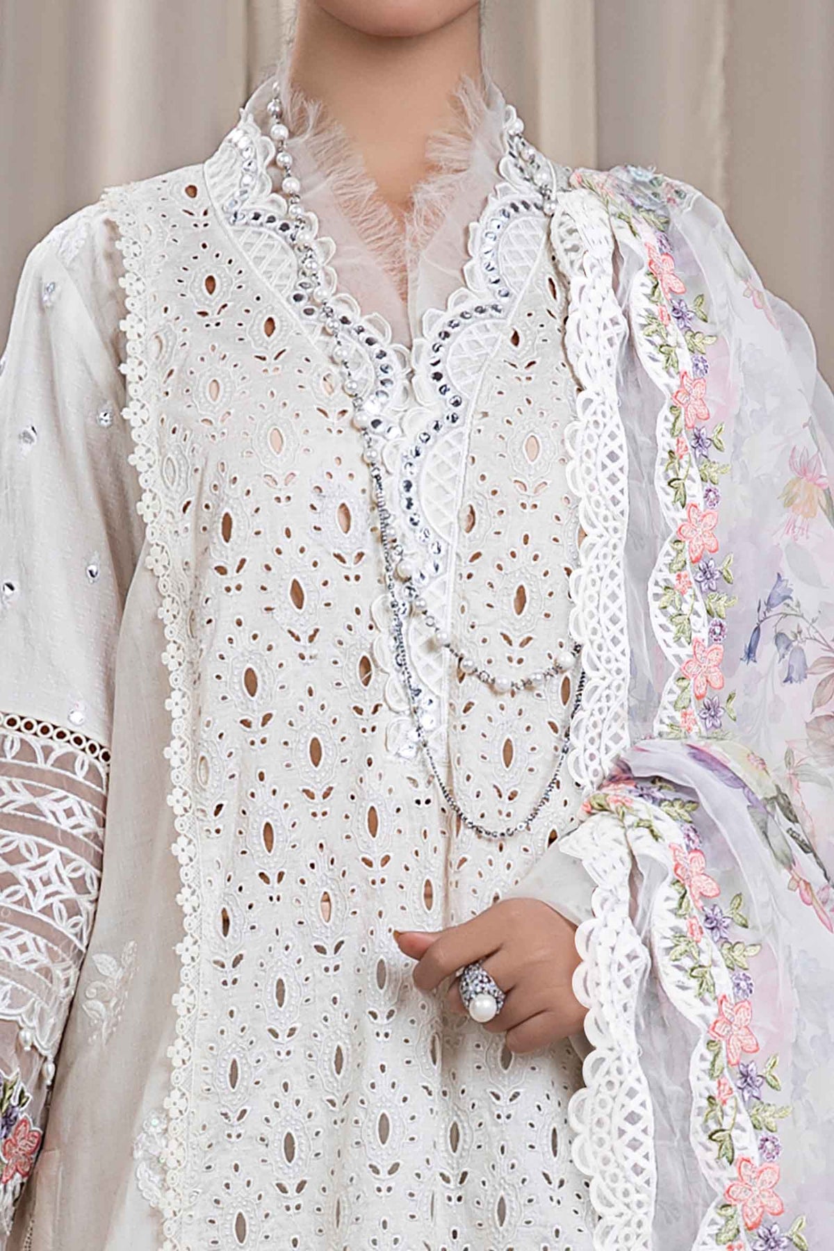Maria B | Eid Festive Pret | DW-EF24-30R1 - Designer Dress - Type : Ladies Clothes - Available at Libayah - 100% Original
