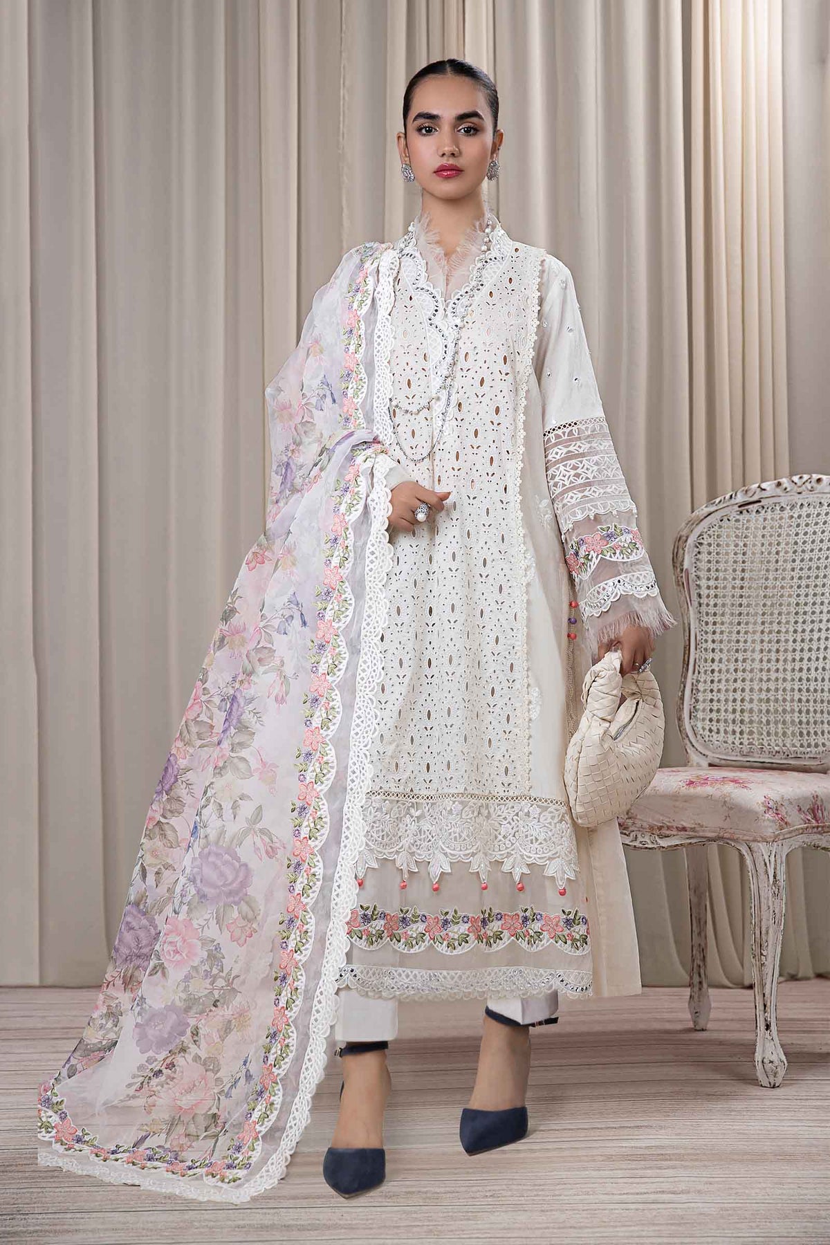 Maria B | Eid Festive Pret | DW-EF24-30R1 - Designer Dress - Type : Ladies Clothes - Available at Libayah - 100% Original