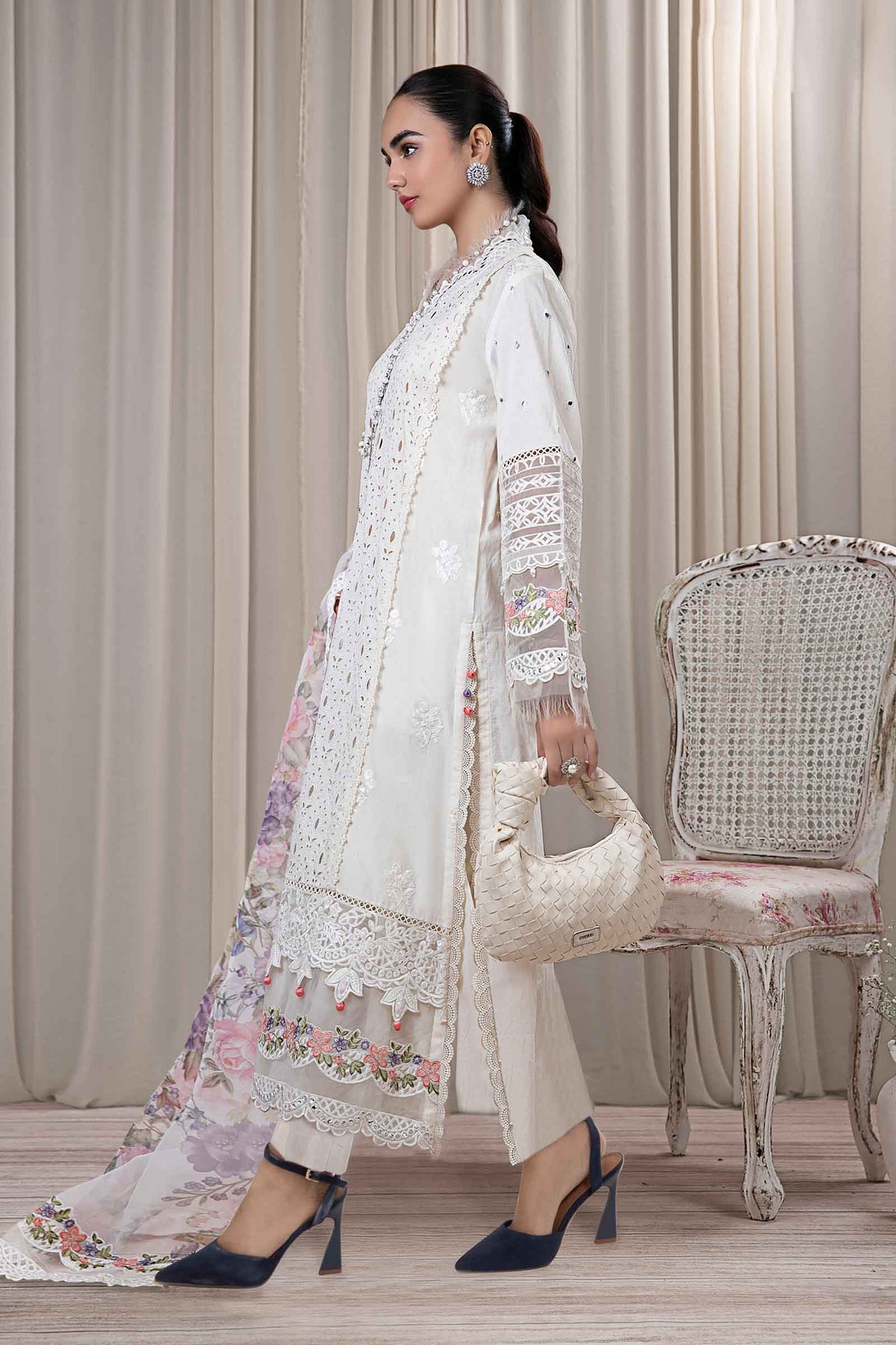 Maria B | Eid Festive Pret | DW-EF24-30R1 - Designer Dress - Type : Ladies Clothes - Available at Libayah - 100% Original