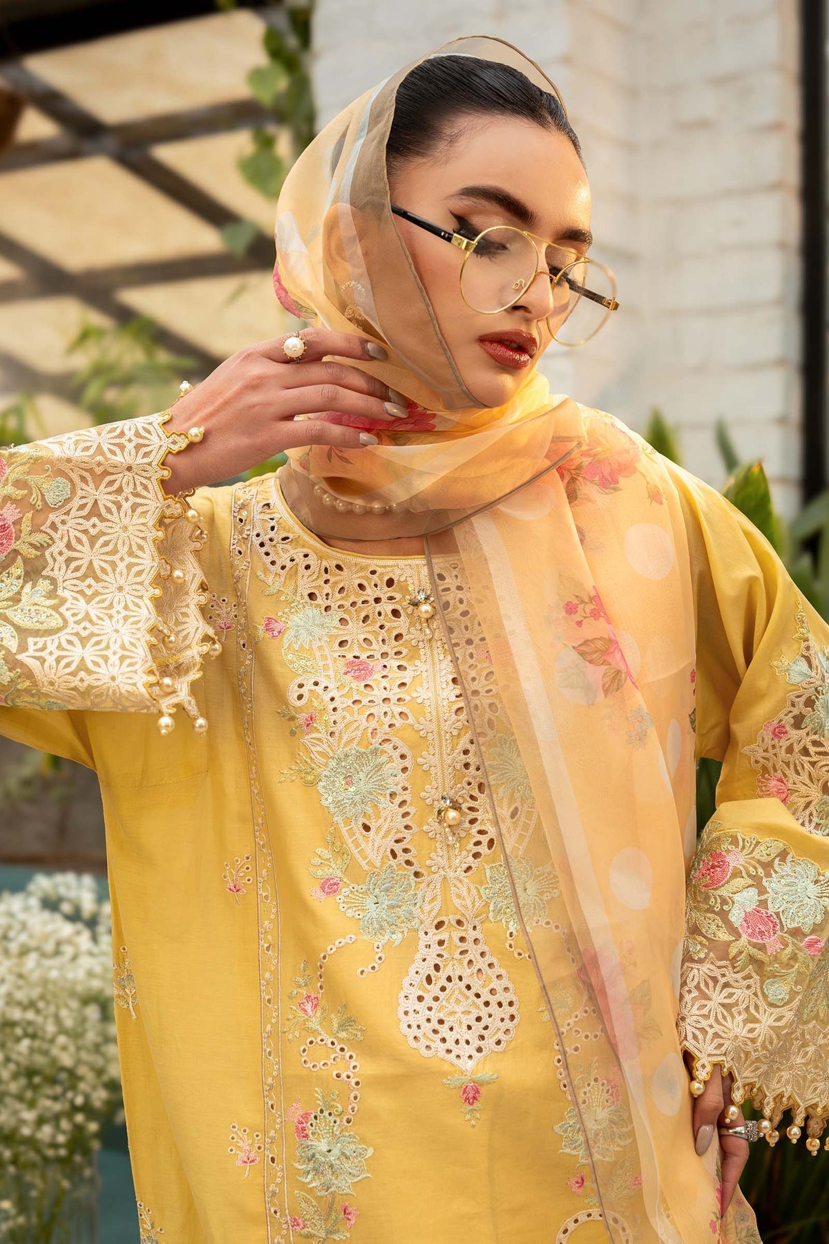 Maria B | Casual Pret 25 | DW-EF25-05/A by Maria B - Designer Dress - Type: Ladies Clothes - Available at Libayah - 100% Original