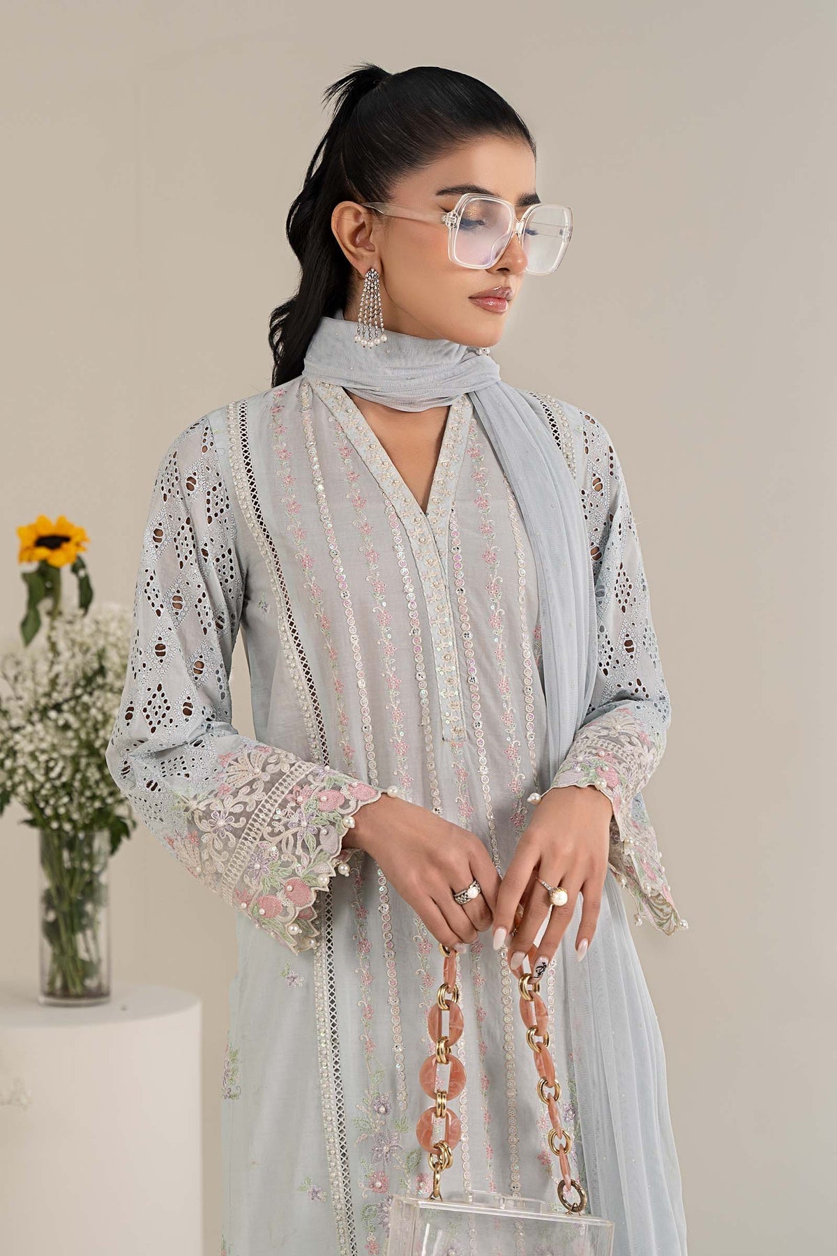 Maria B | Formal Wears | DW-EF25-07 by Maria B - Designer Dress - Type: Ladies Clothes - Available at Libayah - 100% Original
