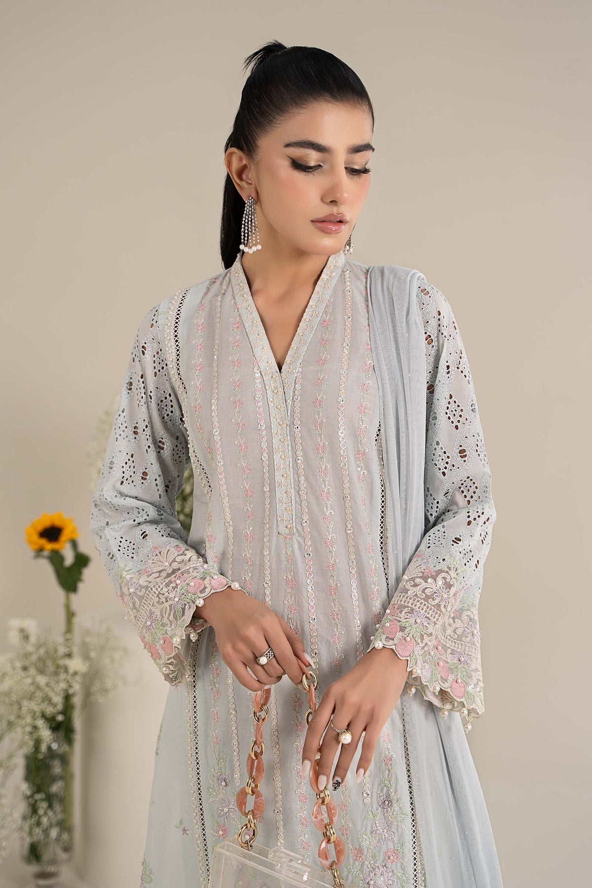 Maria B | Formal Wears | DW-EF25-07 by Maria B - Designer Dress - Type: Ladies Clothes - Available at Libayah - 100% Original