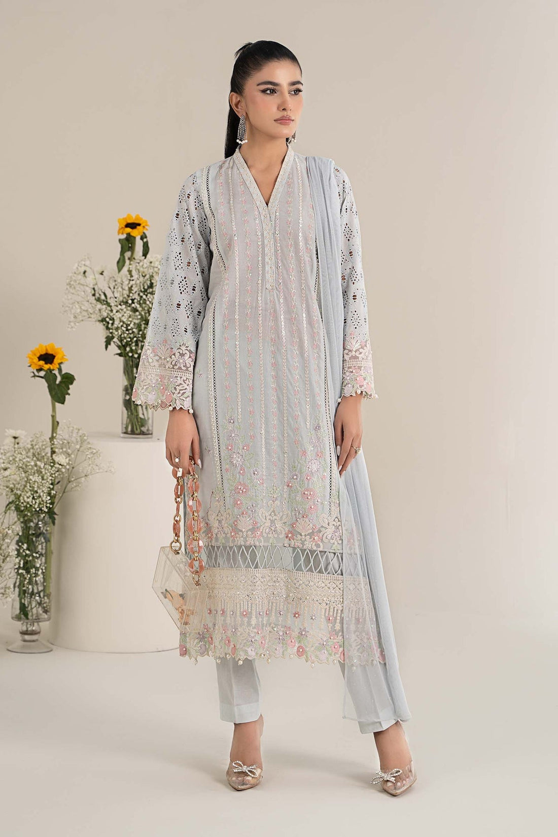 Maria B | Formal Wears | DW-EF25-07 by Maria B - Designer Dress - Type: Ladies Clothes - Available at Libayah - 100% Original