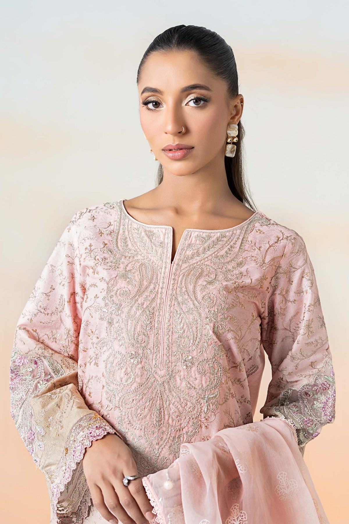 Maria B | Casual Pret 25 | DW-EF25-13 by Maria B - Designer Dress - Type: Ladies Clothes - Available at Libayah - 100% Original