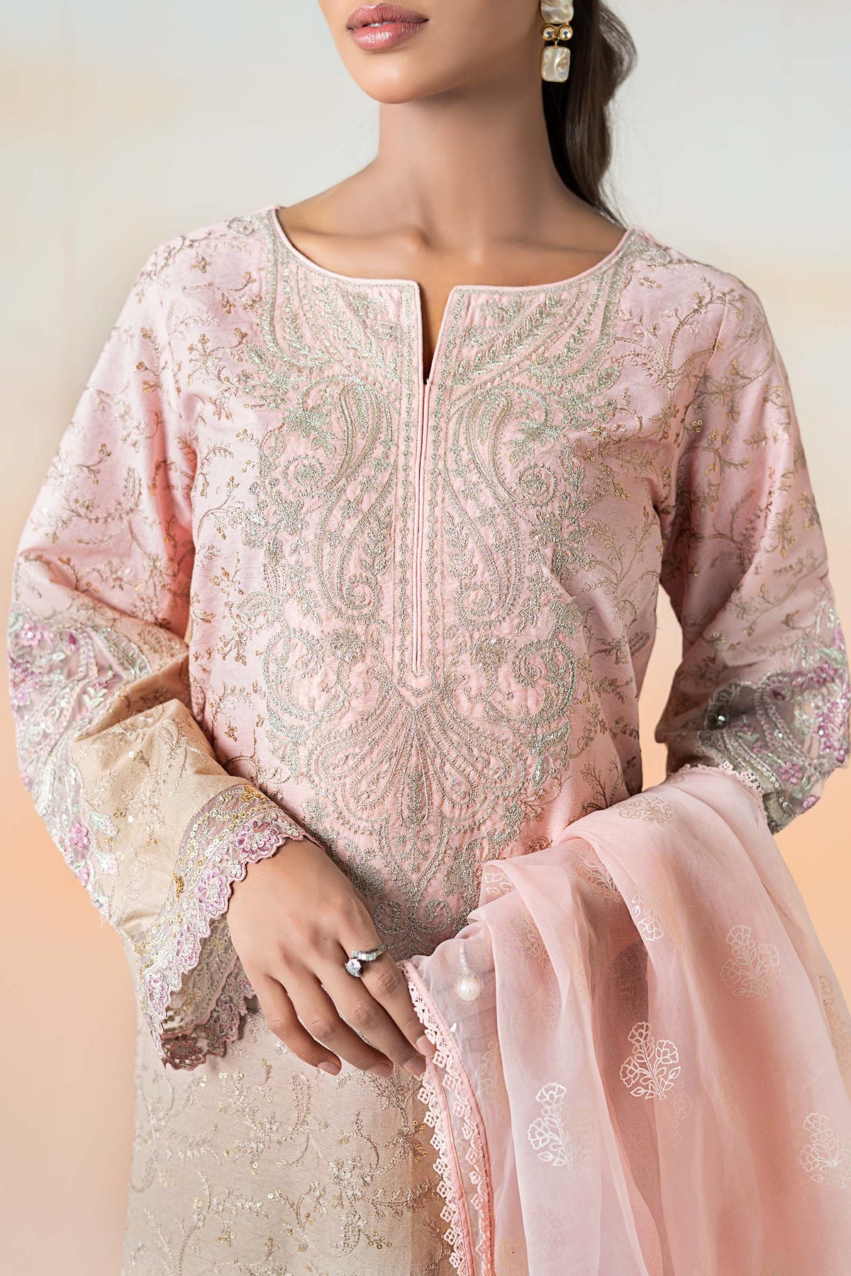 Maria B | Casual Pret 25 | DW-EF25-13 by Maria B - Designer Dress - Type: Ladies Clothes - Available at Libayah - 100% Original