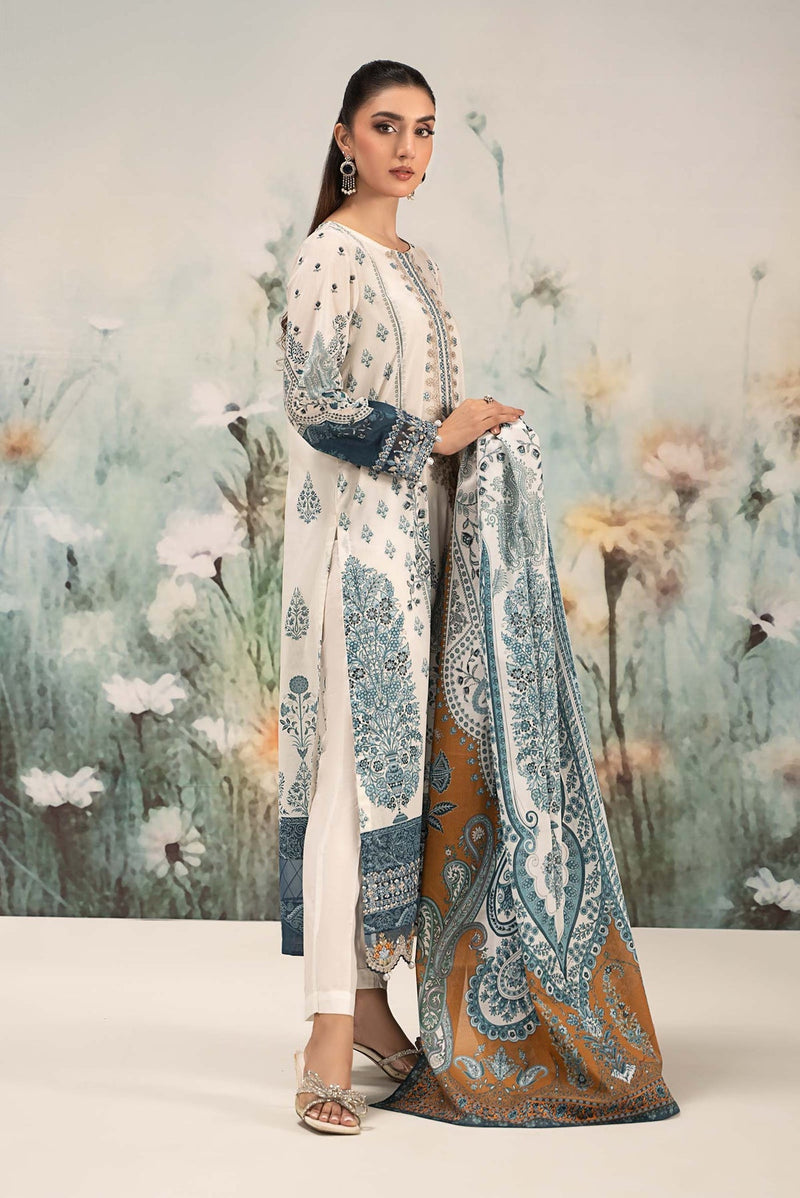 Maria B | Casual Pret 25 | DW-EF25-14 by Maria B - Designer Dress - Type: Ladies Clothes - Available at Libayah - 100% Original