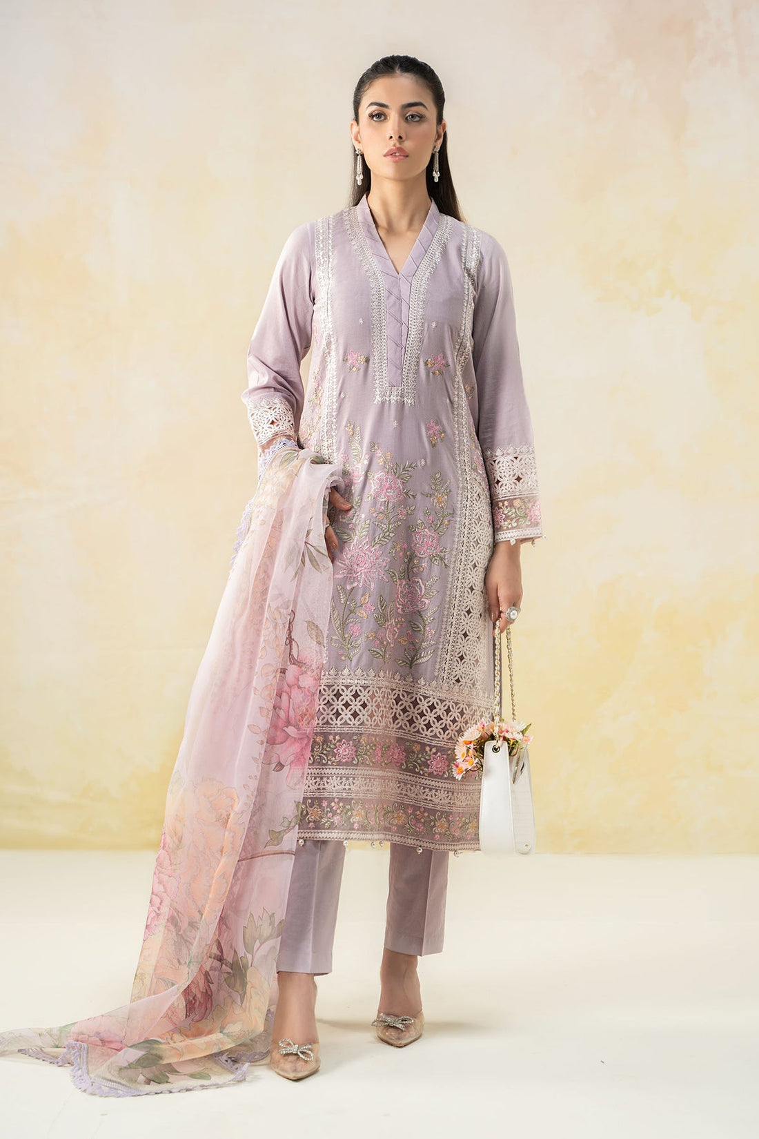 Maria B | Formal Wears | DW-EF25-151 by Maria B - Designer Dress - Type: Ladies Clothes - Available at Libayah - 100% Original