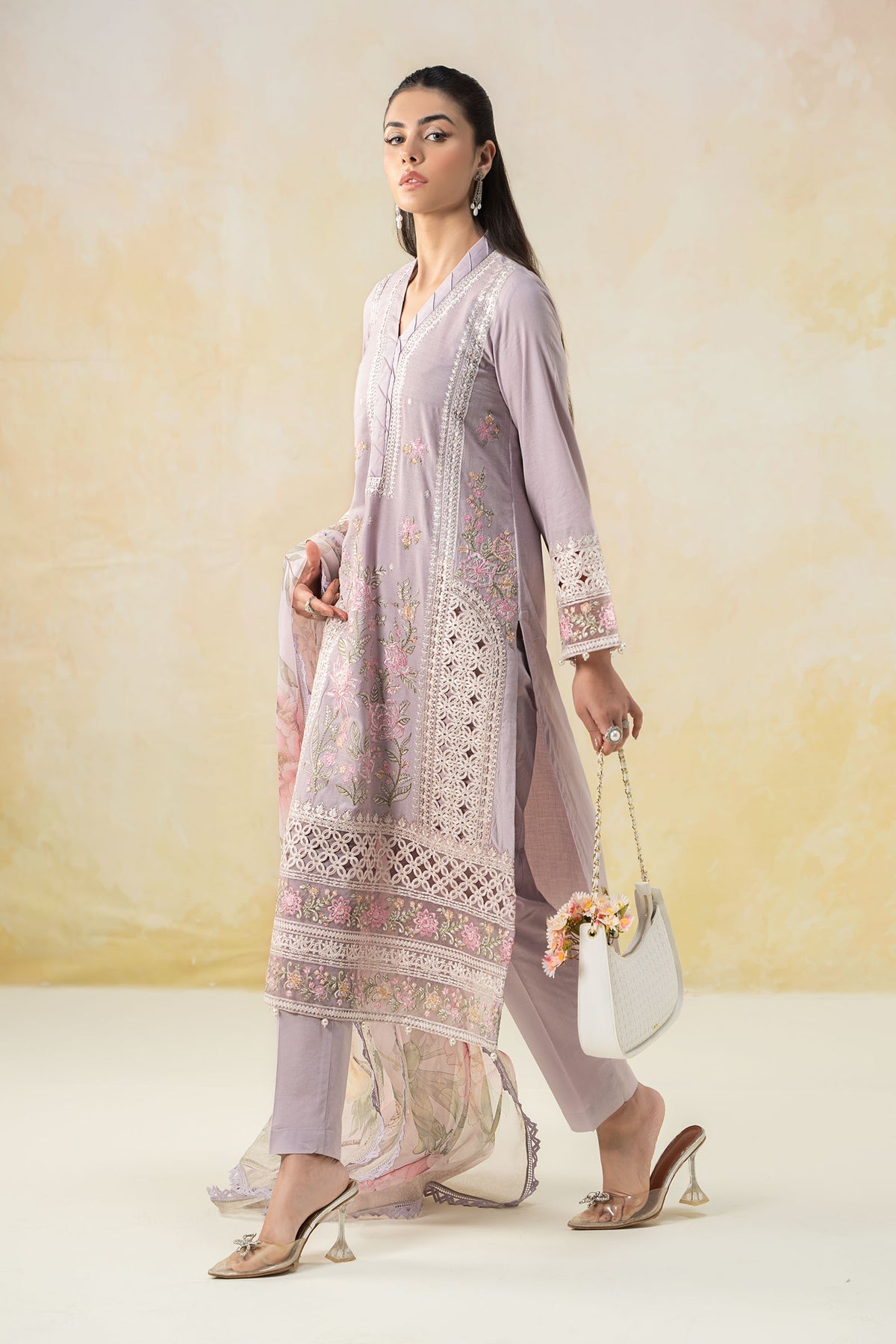 Maria B | Formal Wears | DW-EF25-151 by Maria B - Designer Dress - Type: Ladies Clothes - Available at Libayah - 100% Original