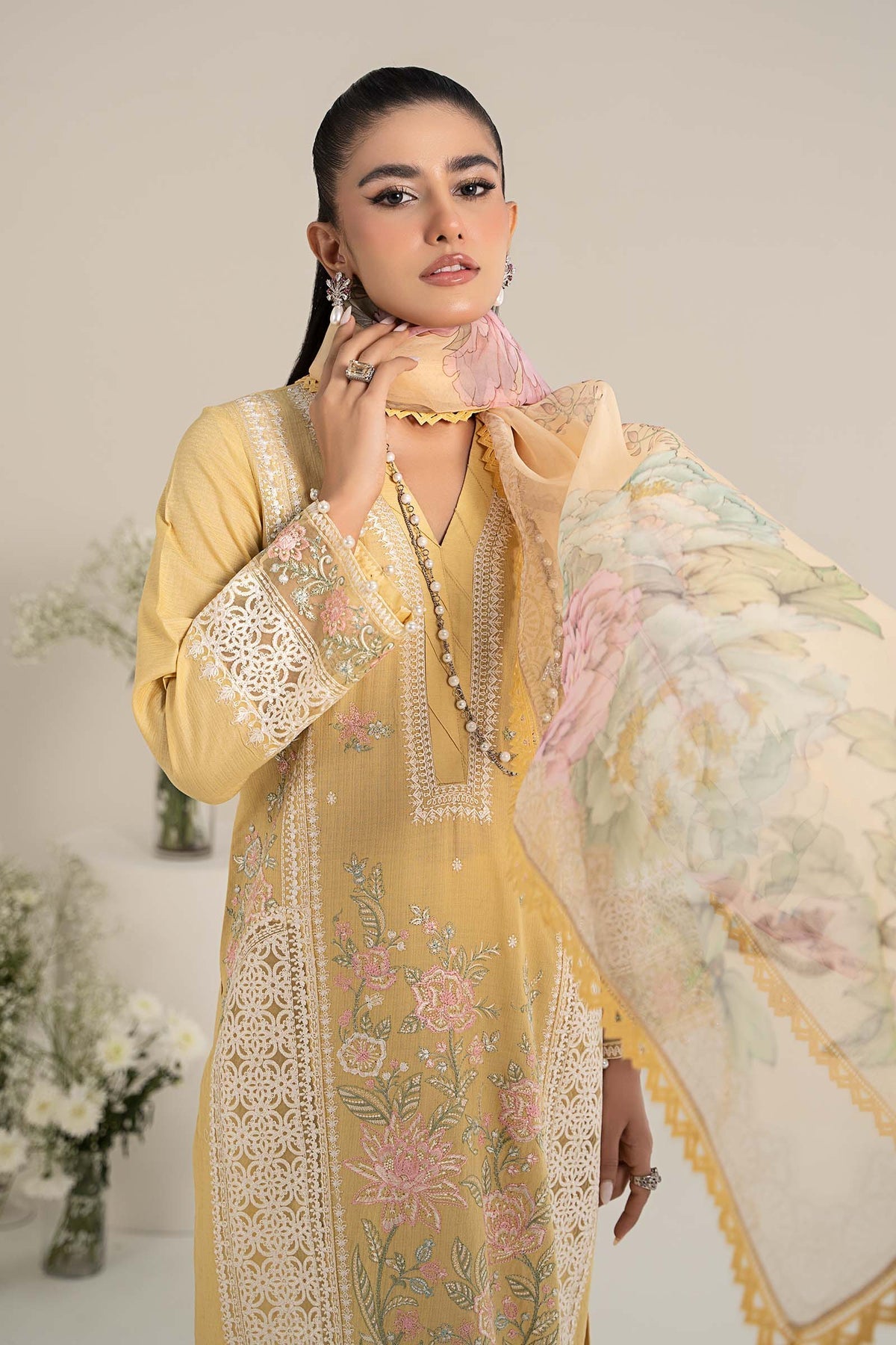 Maria B | Casual Pret 25 | DW-EF25-151 by Maria B - Designer Dress - Type: Ladies Clothes - Available at Libayah - 100% Original