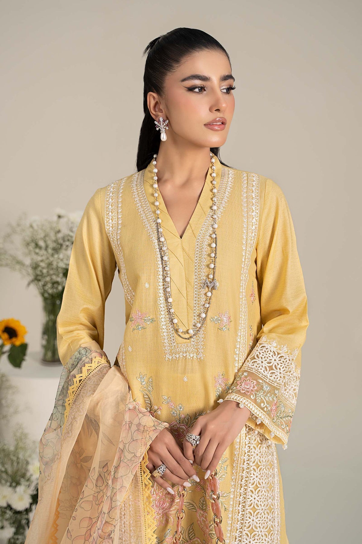 Maria B | Casual Pret 25 | DW-EF25-151 by Maria B - Designer Dress - Type: Ladies Clothes - Available at Libayah - 100% Original
