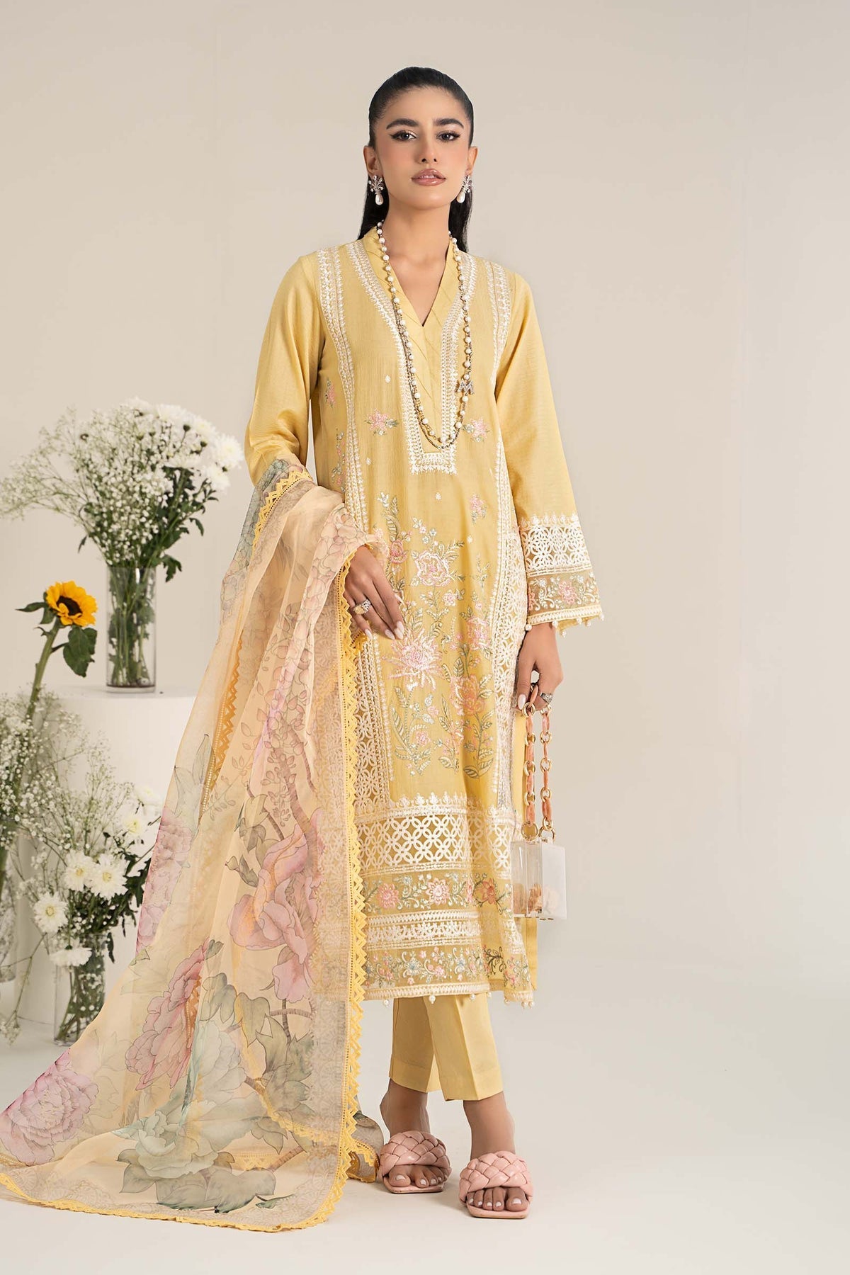 Maria B | Casual Pret 25 | DW-EF25-151 by Maria B - Designer Dress - Type: Ladies Clothes - Available at Libayah - 100% Original