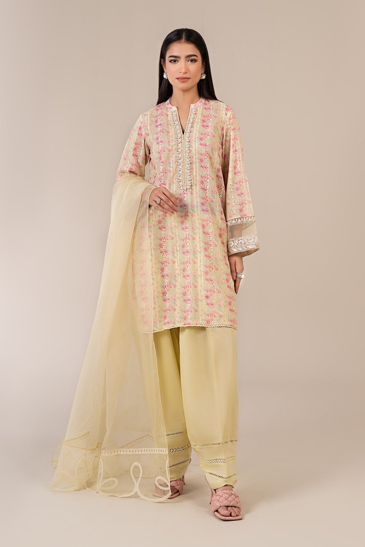 Maria B | Luxury Pret 25 | DW-EF25-18 by Maria B - Designer Dress - Type: Ladies Clothes - Available at Libayah - 100% Original