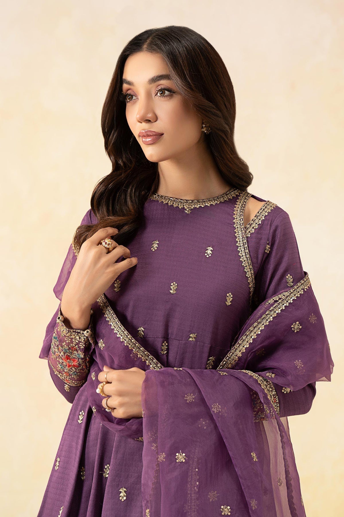 Maria B | Formal Wears | DW-EF25-19 by Maria B - Designer Dress - Type: Ladies Clothes - Available at Libayah - 100% Original
