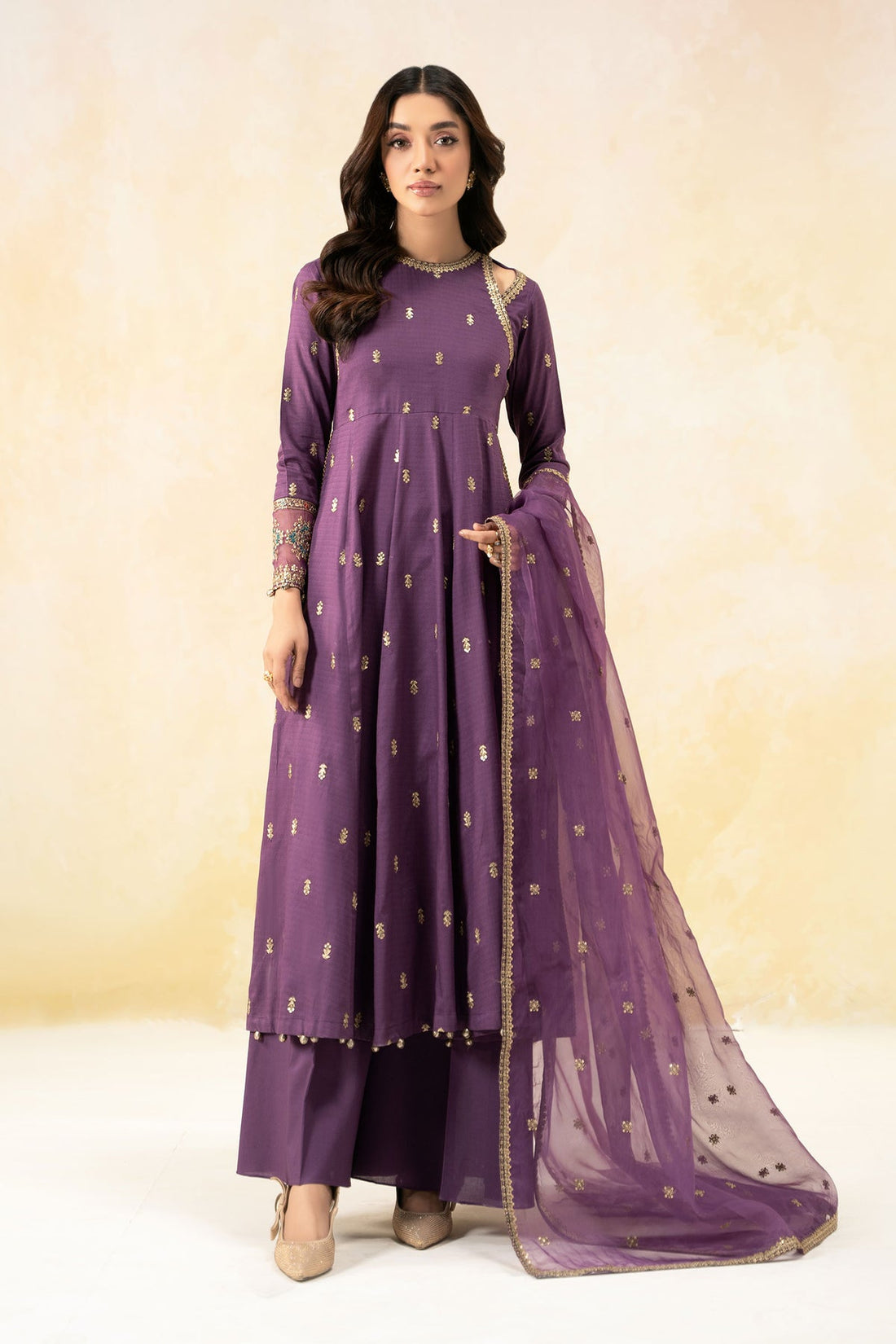 Maria B | Formal Wears | DW-EF25-19 by Maria B - Designer Dress - Type: Ladies Clothes - Available at Libayah - 100% Original
